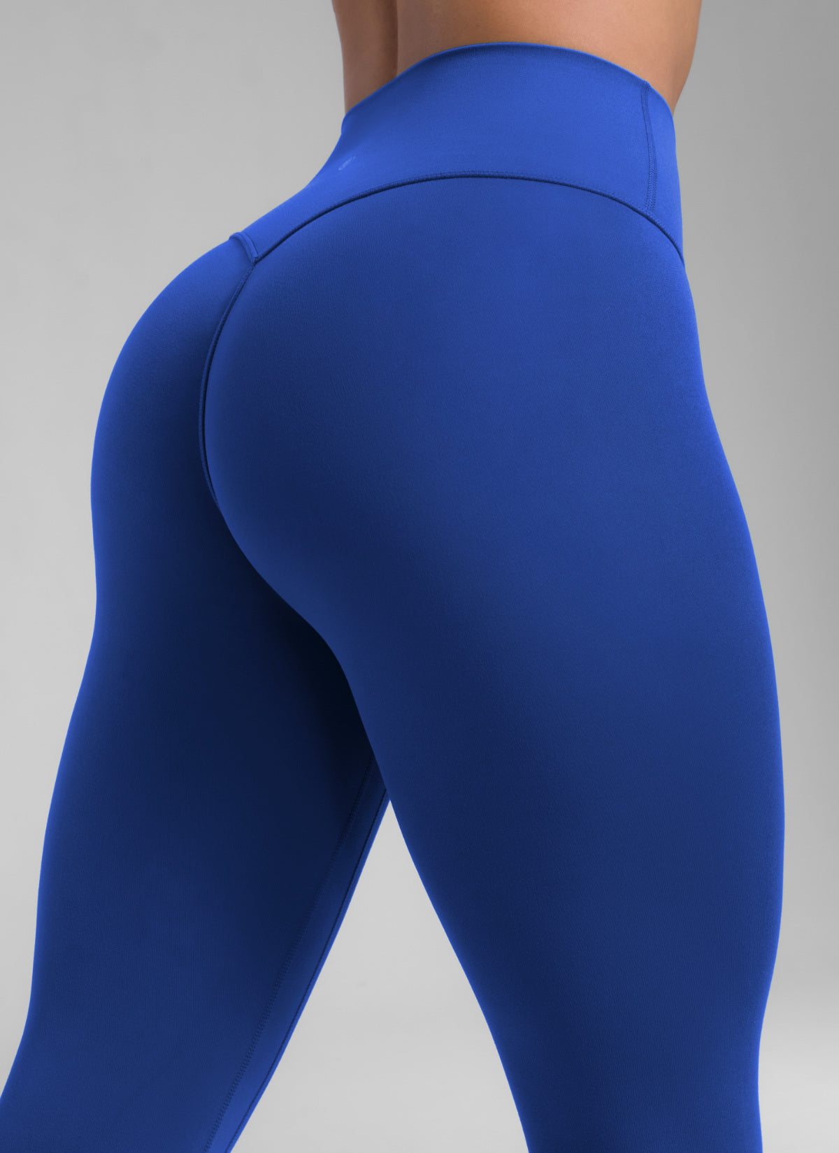 CRZ YOGA Butterlift Leggings Sin Costura Delantera para Mujer Azul Ondulante