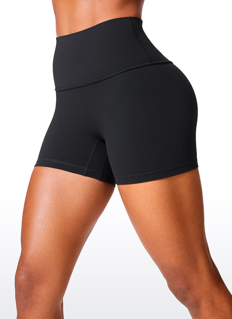 Butterlift® Secretsculpt™ Leggings Cortos con Sutil Fruncido de 4 Pulgadas- Sin Costura Frontal