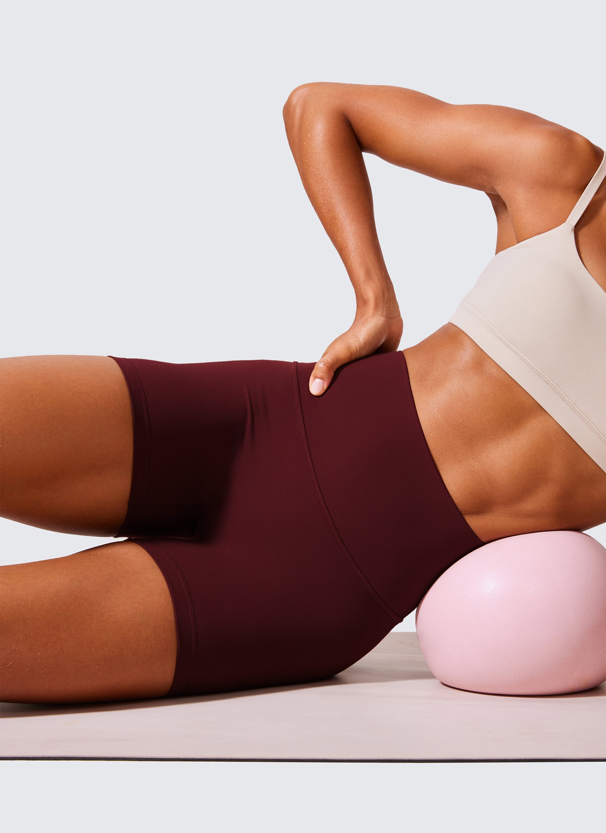 CRZ YOGA Mujer Secretsculpt Shorts Sin Costura Tiro Alto Scrunch 4