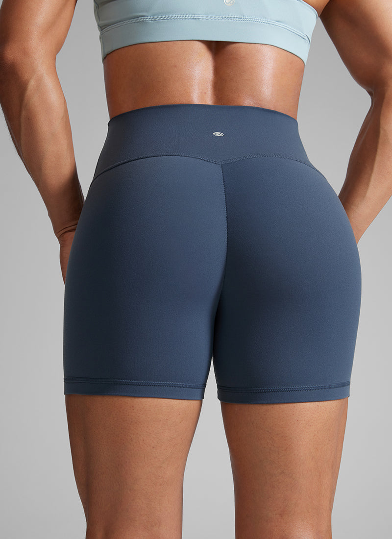 CRZ YOGA Mujer Secretsculpt Shorts Sin Costura Tiro Alto Scrunch 4