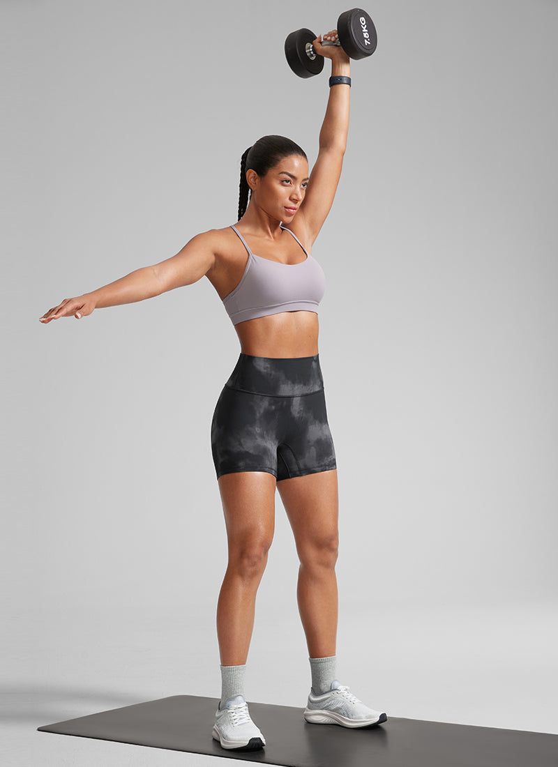 CRZ YOGA Mujer Secretsculpt Shorts Sin Costura Tiro Alto Scrunch 4