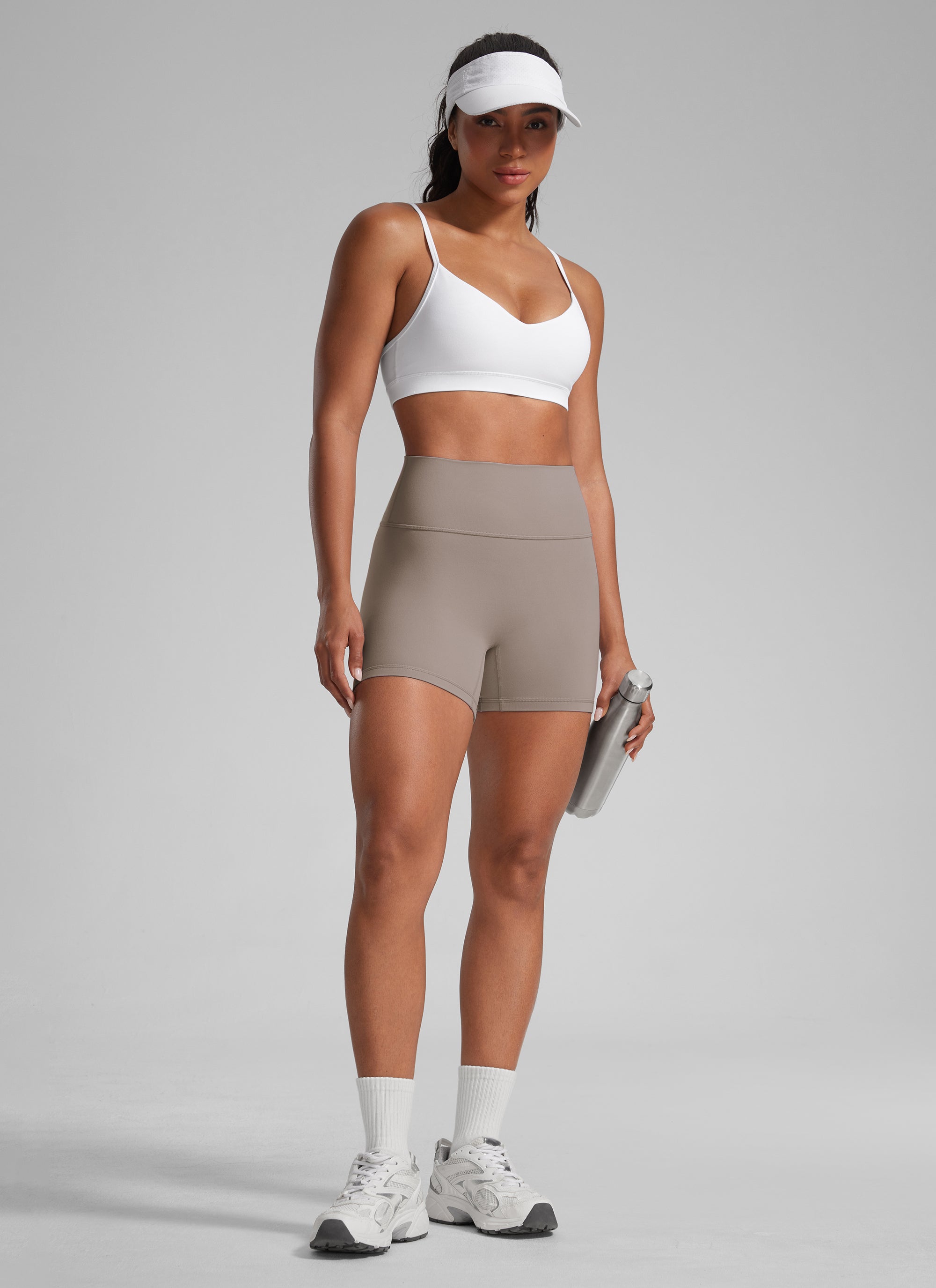 CRZ YOGA Mujer Secretsculpt Shorts Sin Costura Tiro Alto Scrunch 4