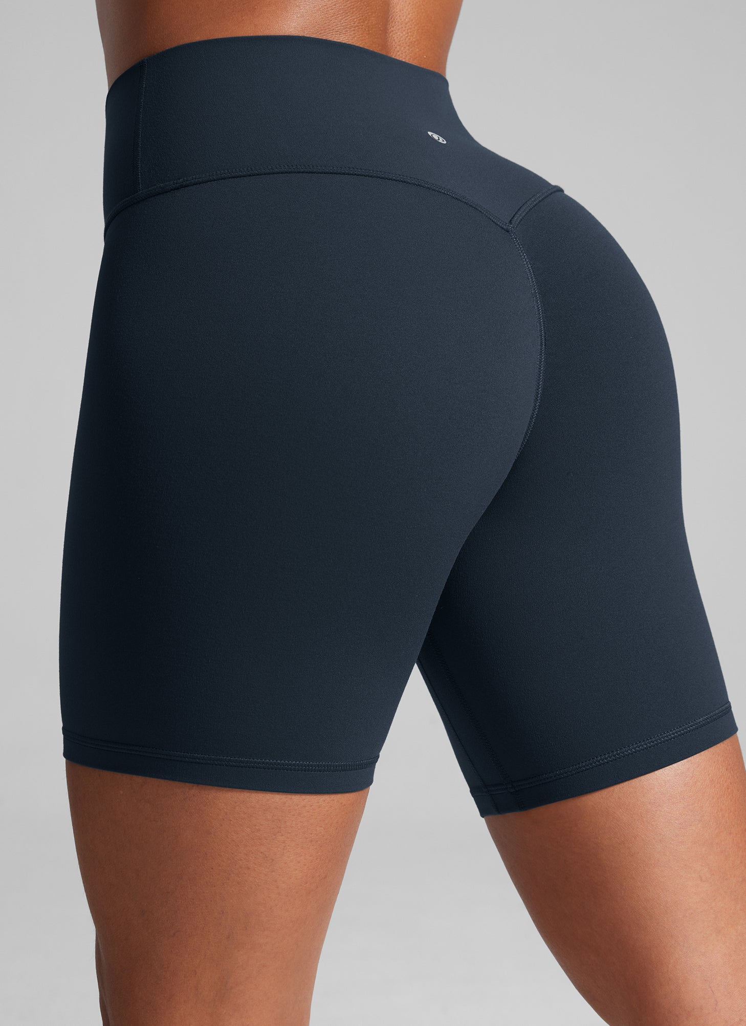CRZ YOGA Butterlift Leggings Cortos Mujer 6'' con Culo Fruncido True Navy