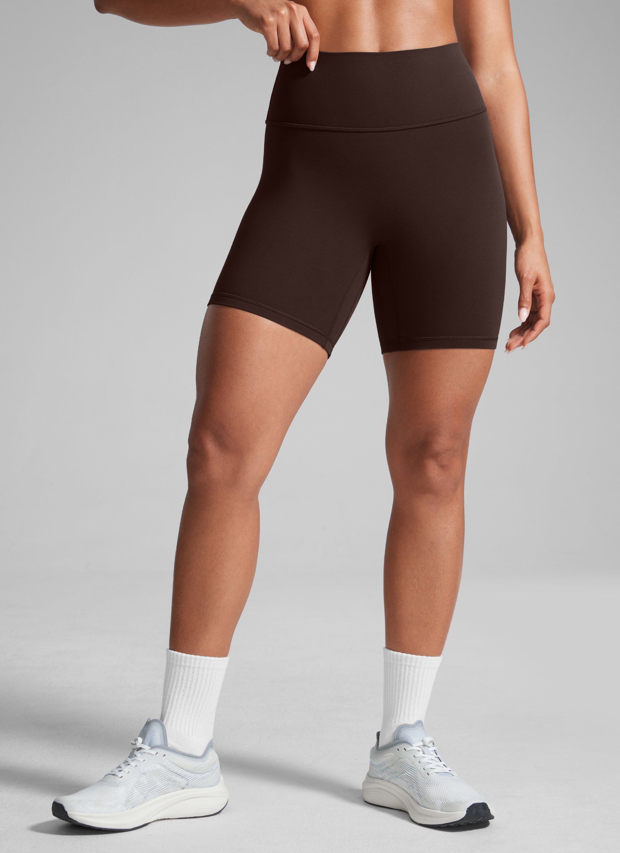 CRZ YOGA Mujer Secretsculpt Shorts Sin Costura Tiro Alto 6