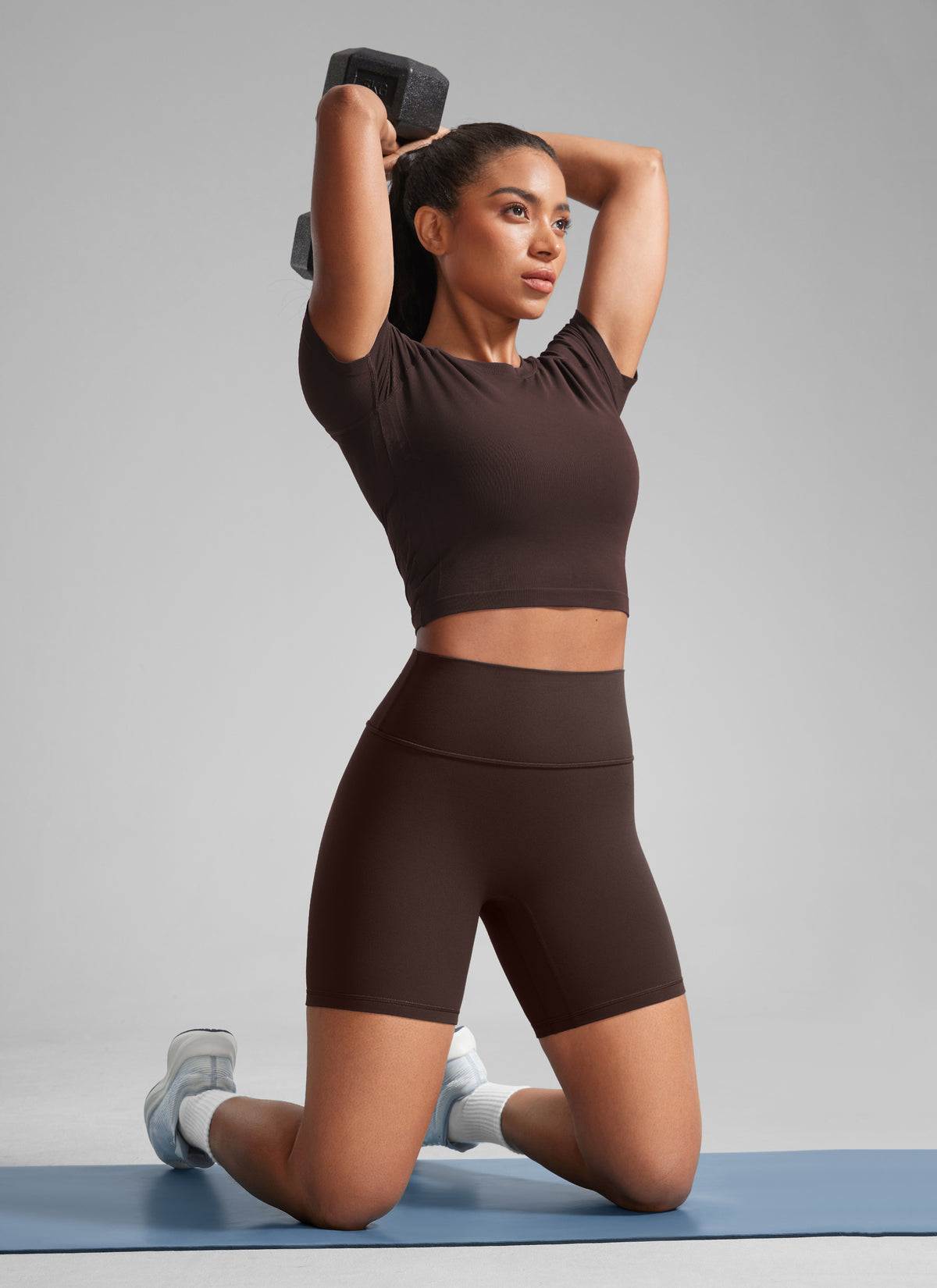 CRZ YOGA Mujer Secretsculpt Shorts Sin Costura Tiro Alto 6