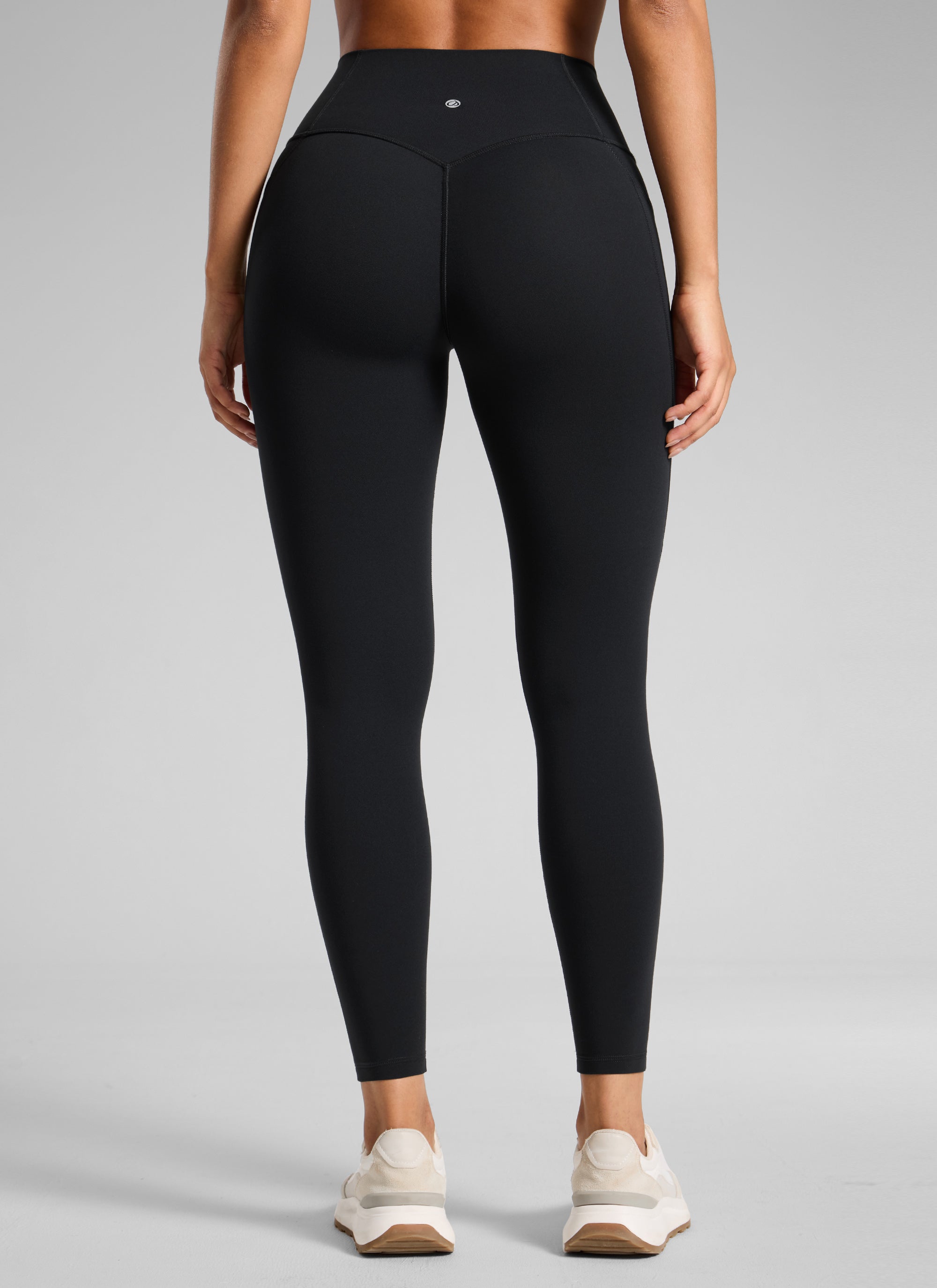CRZ YOGA Leggings Butterlift Cintura Alta Sin Costura con Bolsillos Negro