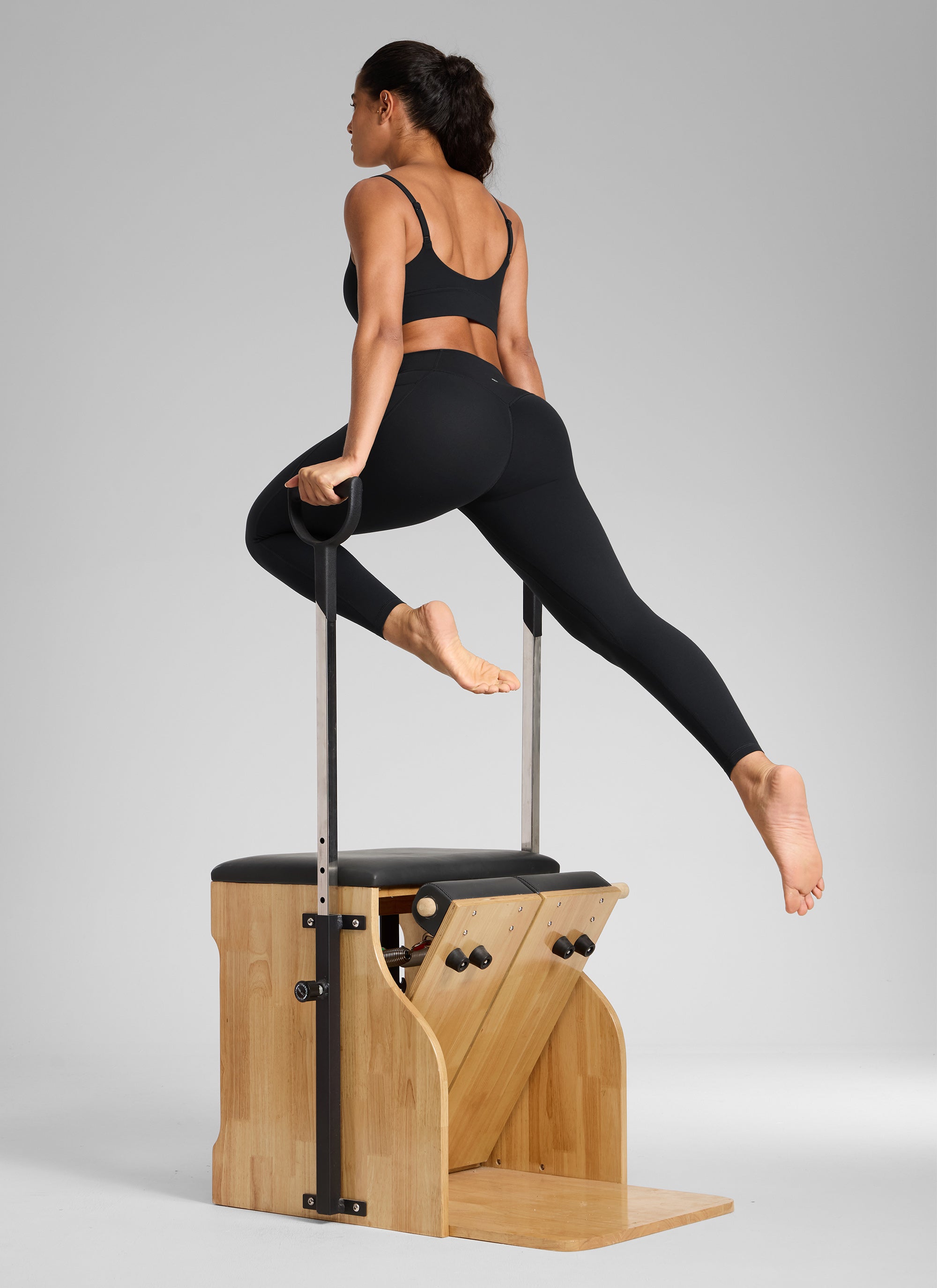 CRZ YOGA Leggings Butterlift Cintura Alta Sin Costura con Bolsillos Negro