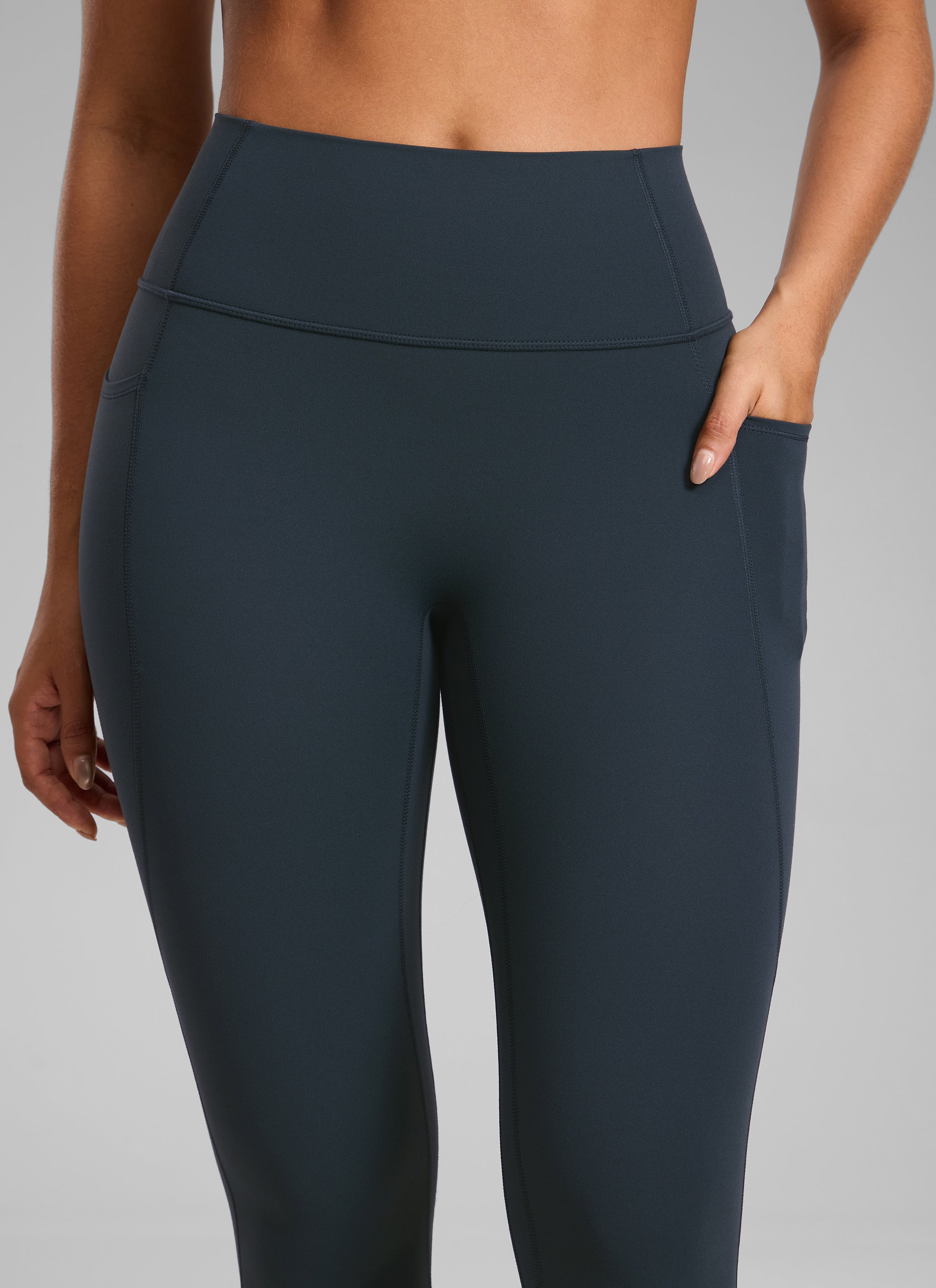 CRZ YOGA Leggings Butterlift Cintura Alta Sin Costura con Bolsillos True Navy