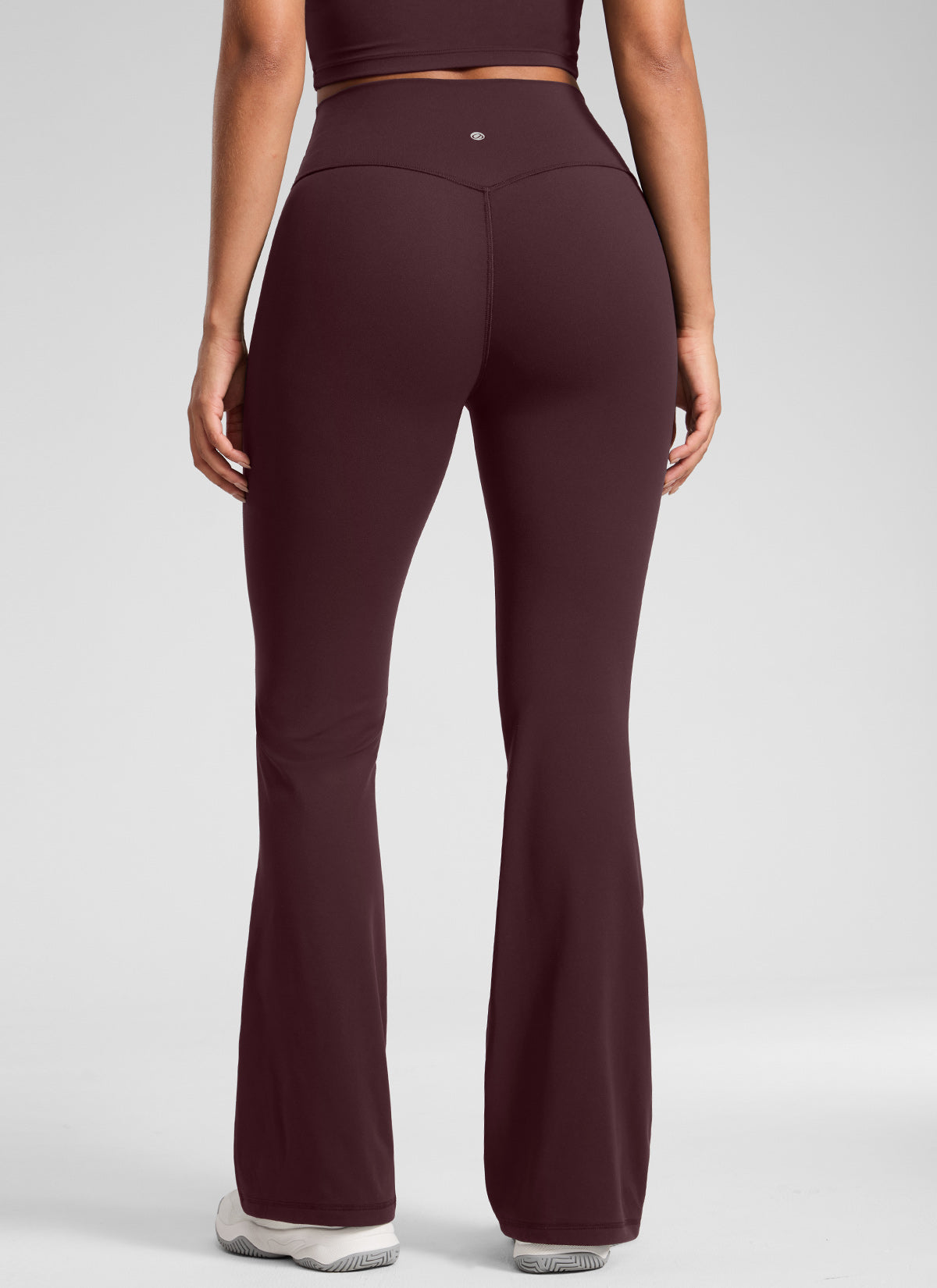 CRZ YOGA  Butterlift Leggings con Pliegues Ocultos de 32 Pulgadas para Mujer Ciruela madura