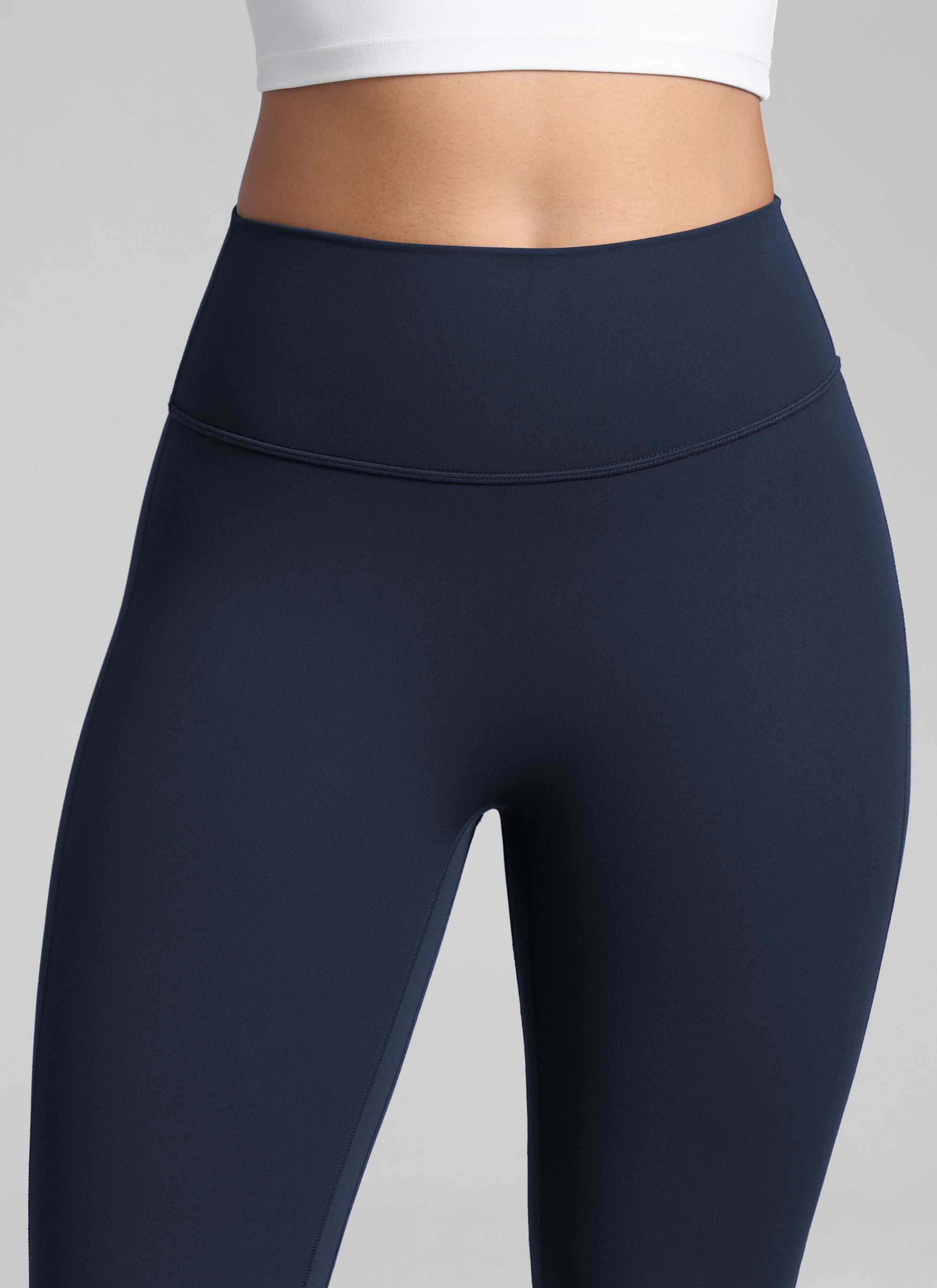 CRZ YOGA  Butterlift Leggings con Pliegues Ocultos de 32 Pulgadas para Mujer Azul twilight
