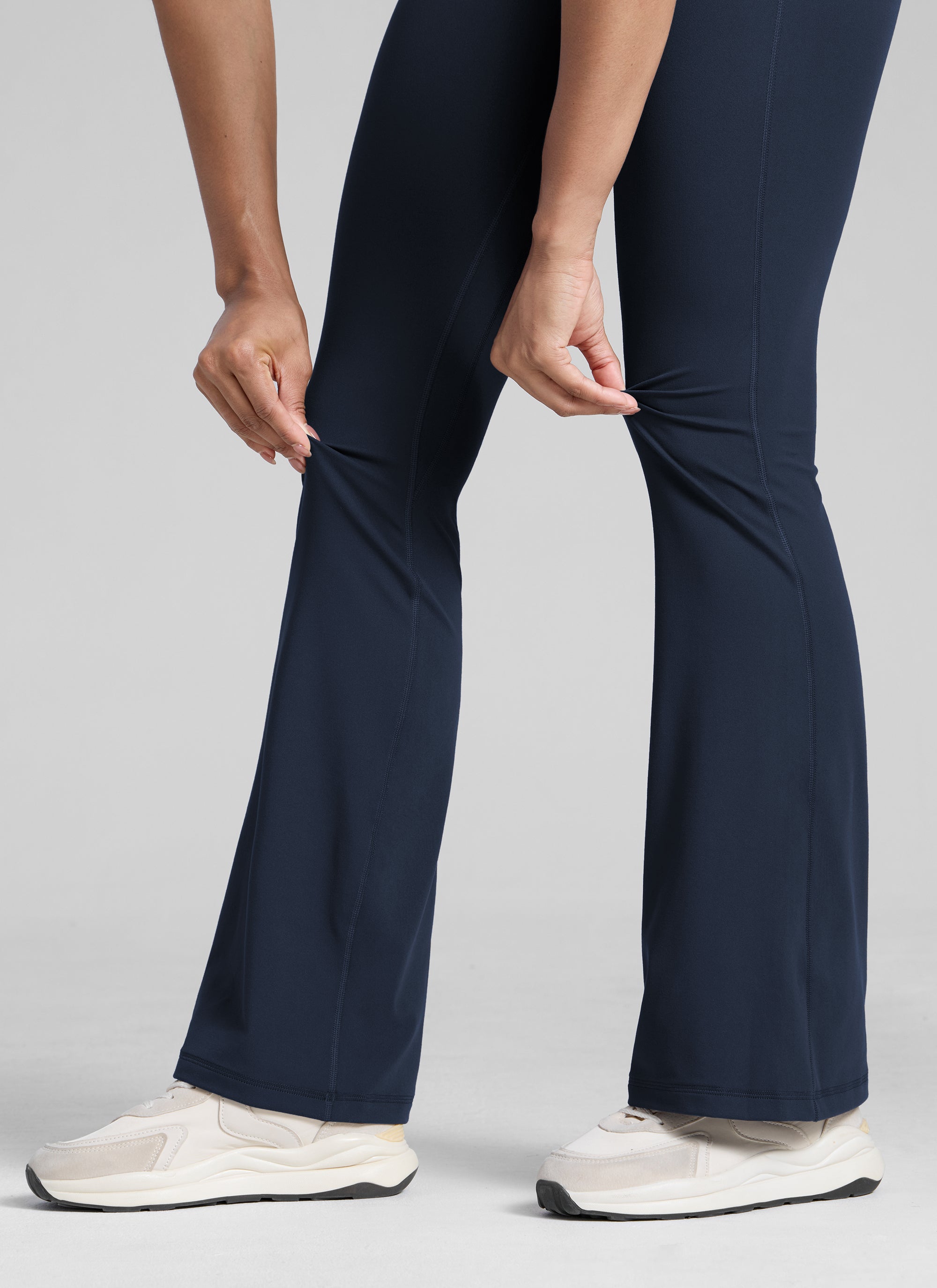 CRZ YOGA  Butterlift Leggings con Pliegues Ocultos de 32 Pulgadas para Mujer Azul twilight