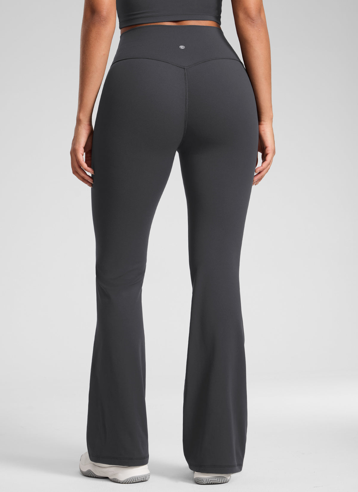 CRZ YOGA  Butterlift Leggings con Pliegues Ocultos de 32 Pulgadas para Mujer Gris misterioso