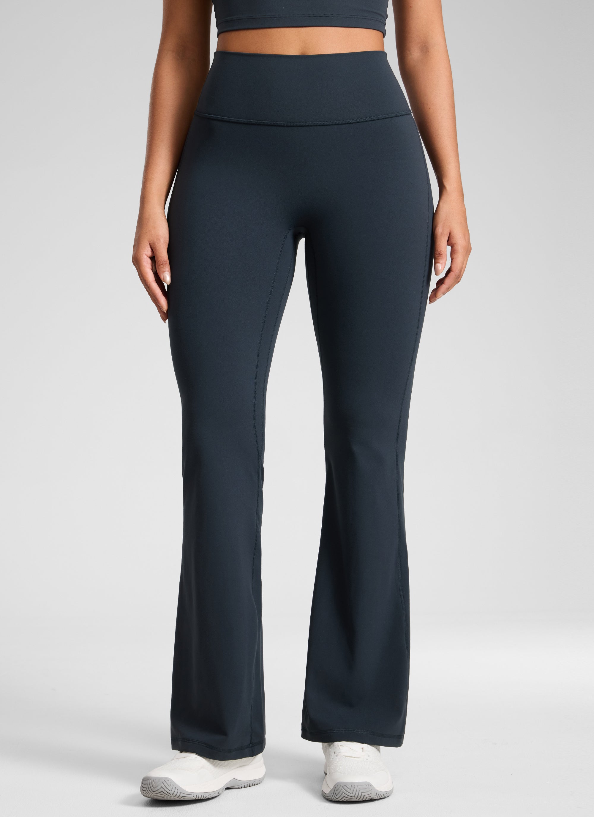 CRZ YOGA  Butterlift Leggings con Pliegues Ocultos de 32 Pulgadas para Mujer True Navy