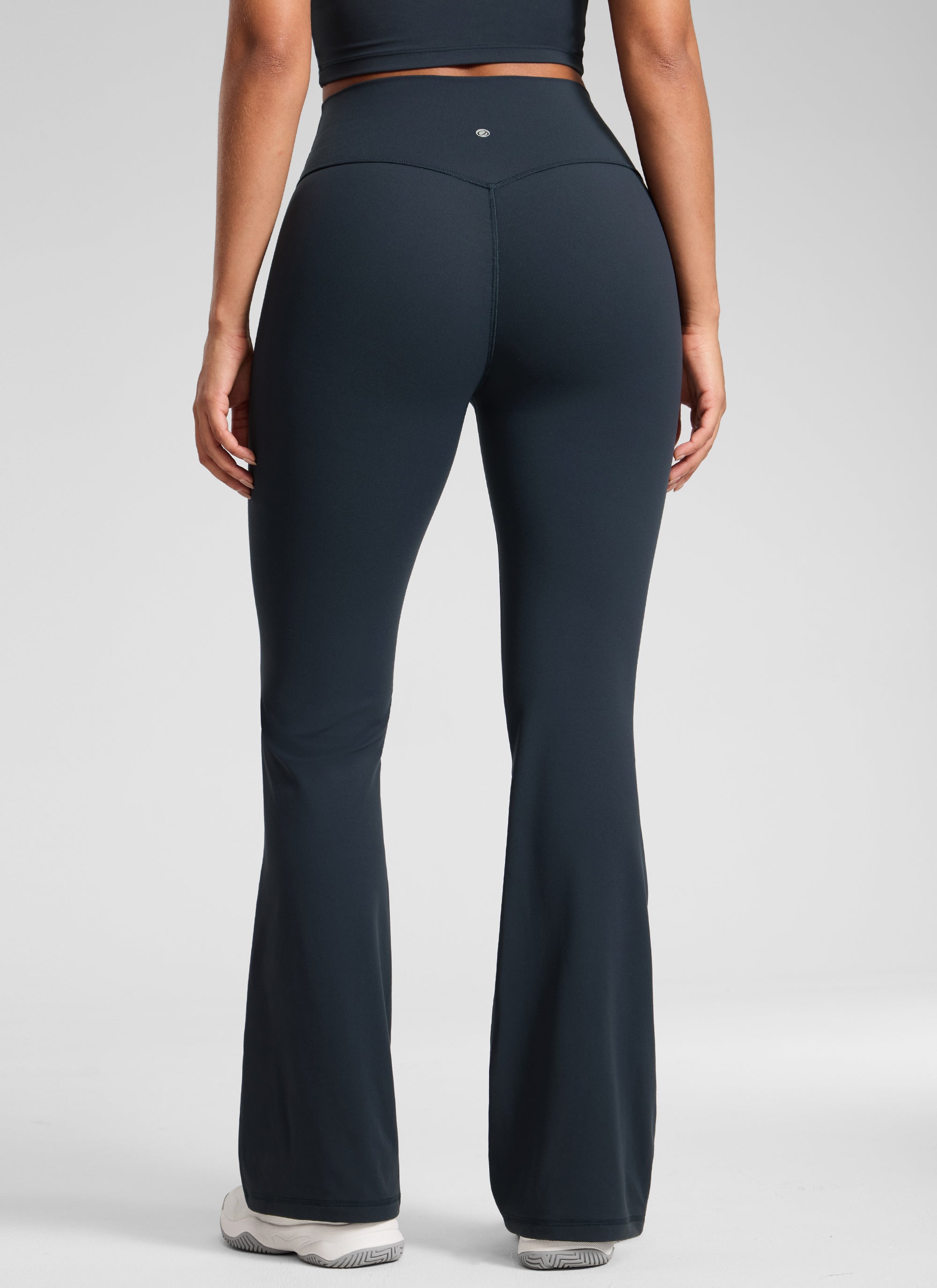 CRZ YOGA  Butterlift Leggings con Pliegues Ocultos de 32 Pulgadas para Mujer True Navy