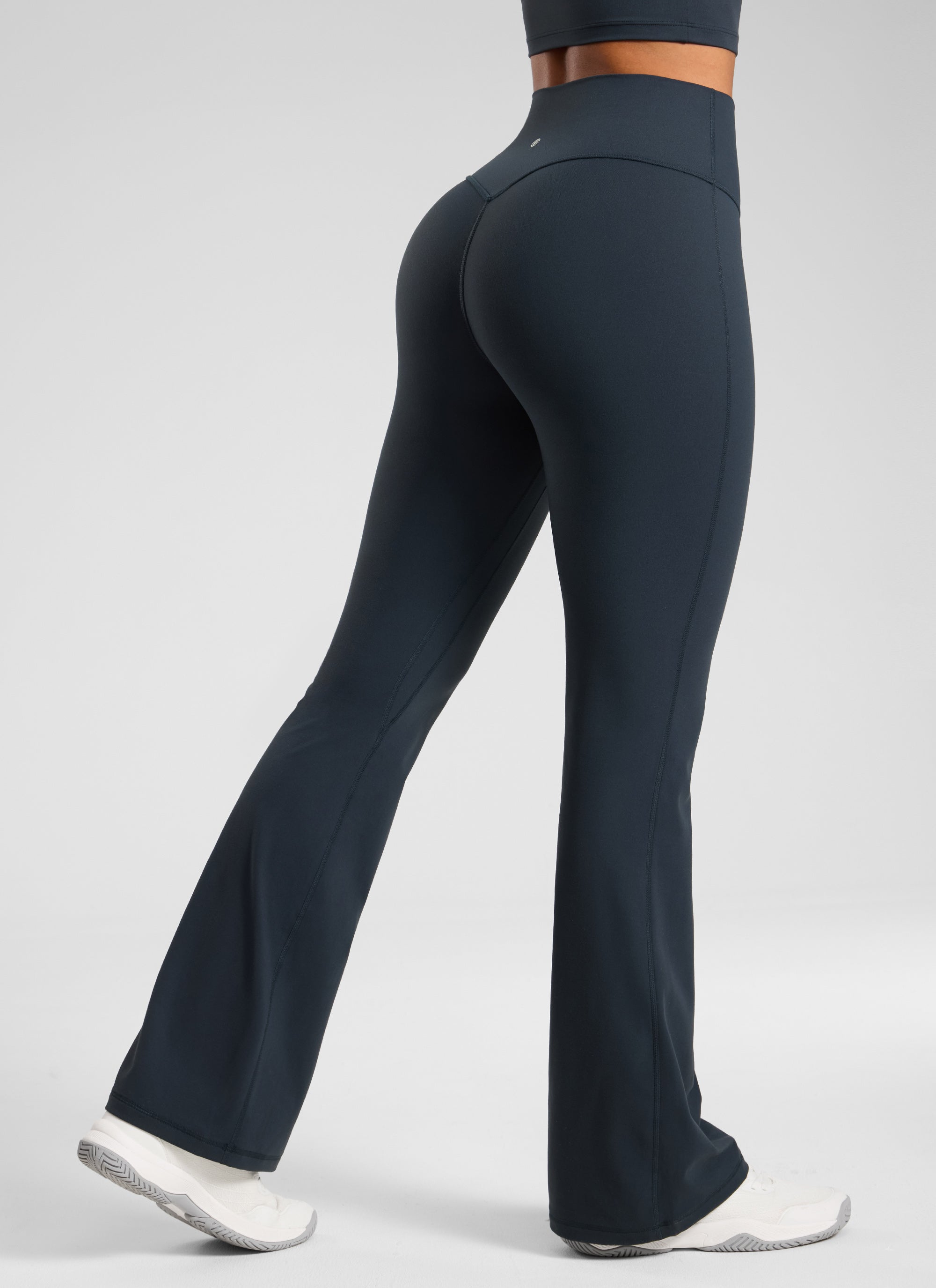 CRZ YOGA  Butterlift Leggings con Pliegues Ocultos de 32 Pulgadas para Mujer True Navy