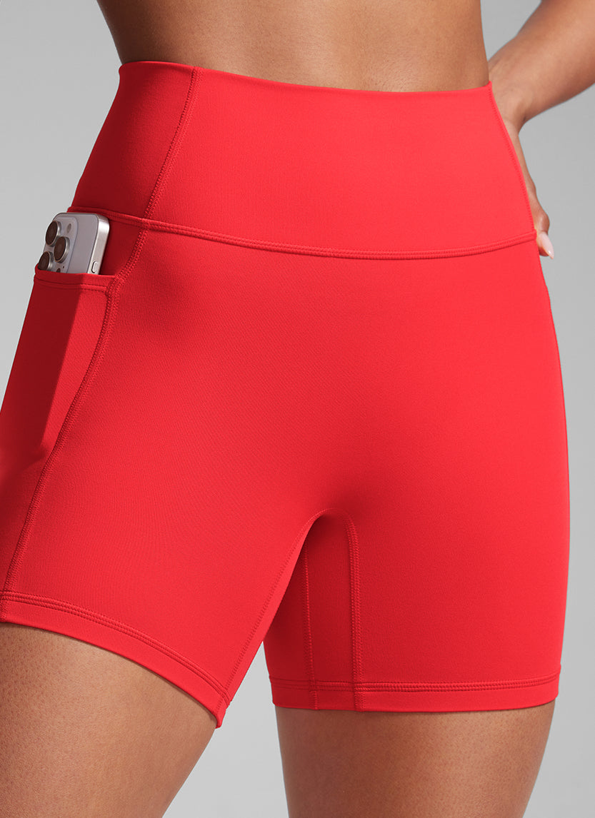 CRZ YOGA Mujer Secretsculpt Shorts Bolsillos Sin Costura Tiro Alto 5
