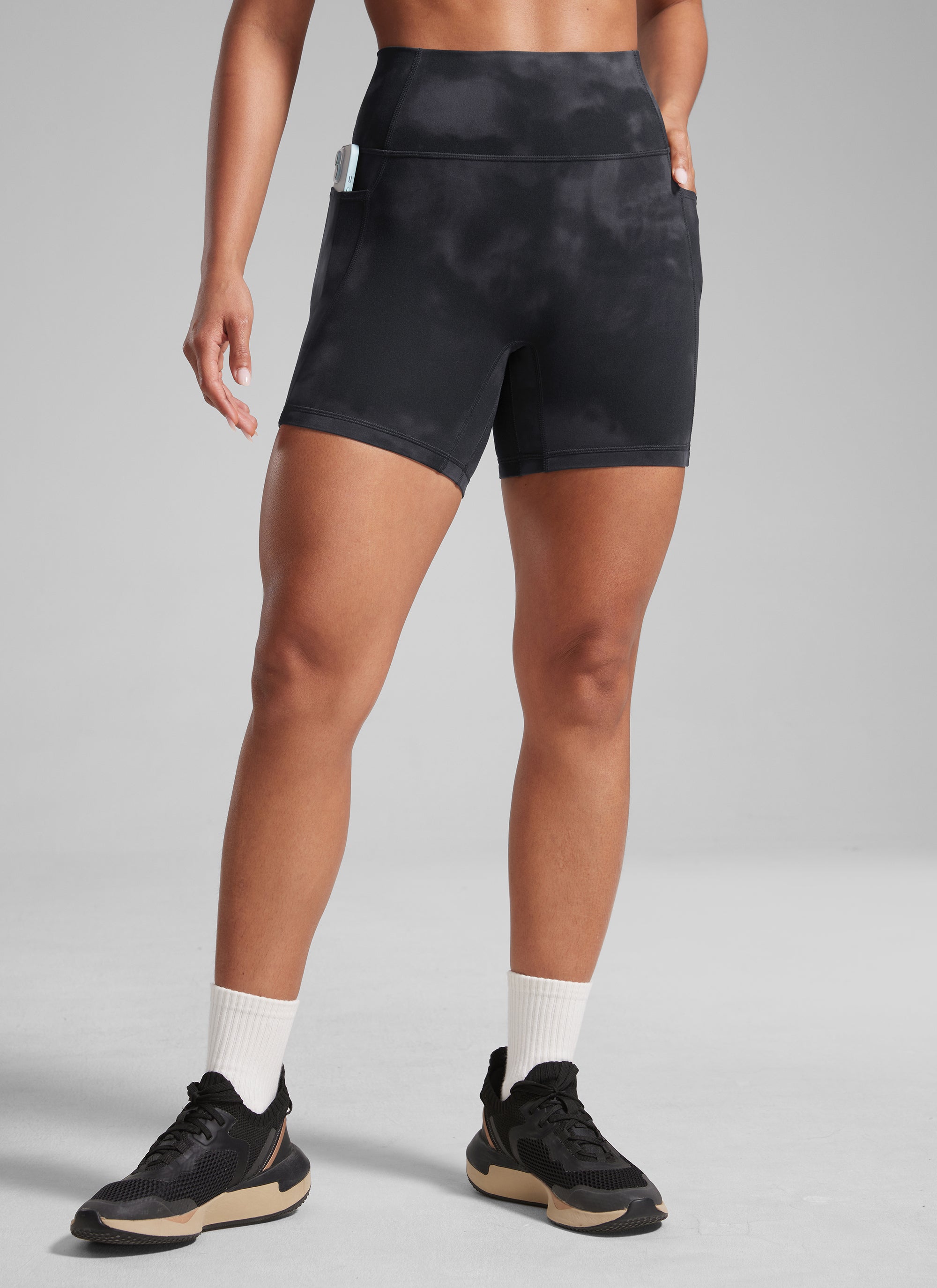 CRZ YOGA Mujer Secretsculpt Shorts Bolsillos Sin Costura Tiro Alto 5