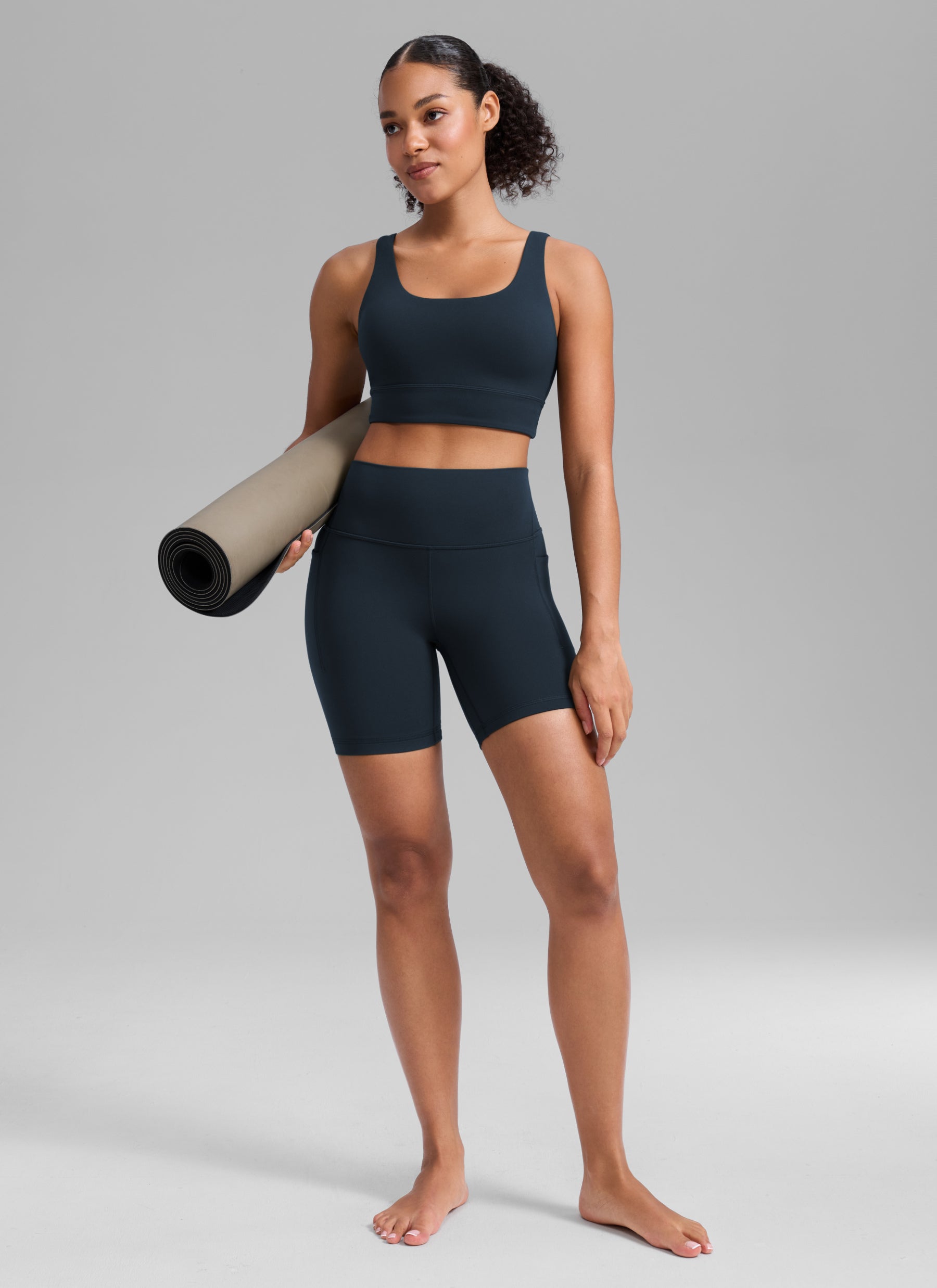 CRZ YOGA Mujer Butterlift Shorts Biker Tiro Alto Bolsillos 6