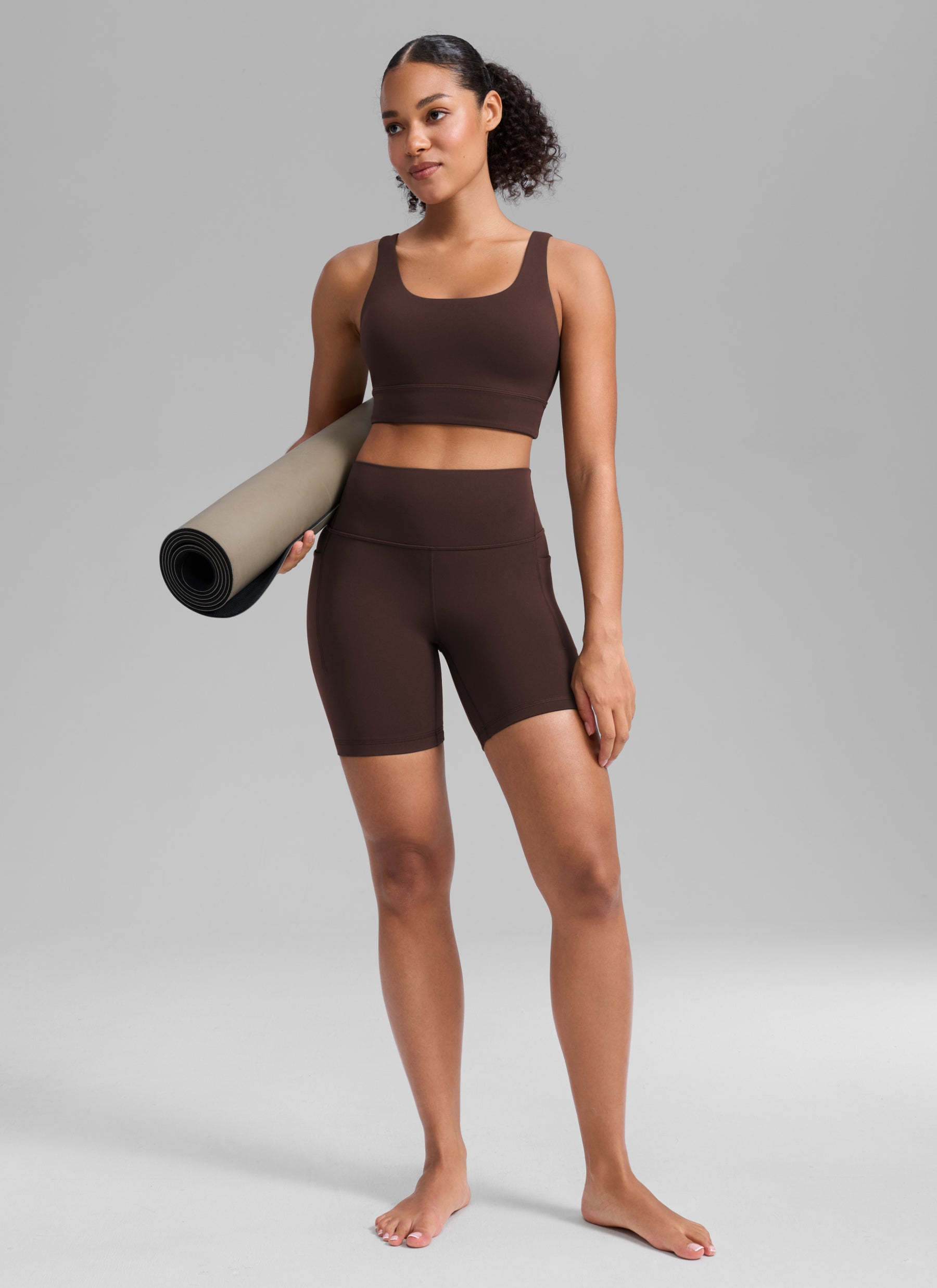CRZ YOGA Mujer Butterlift Shorts Biker Tiro Alto Bolsillos 6