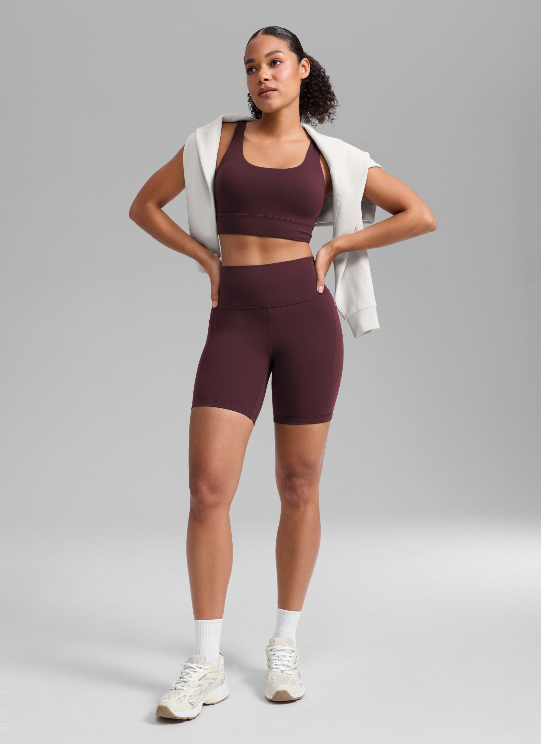 CRZ YOGA Mujer Butterlift Shorts Biker Tiro Alto Bolsillos 6