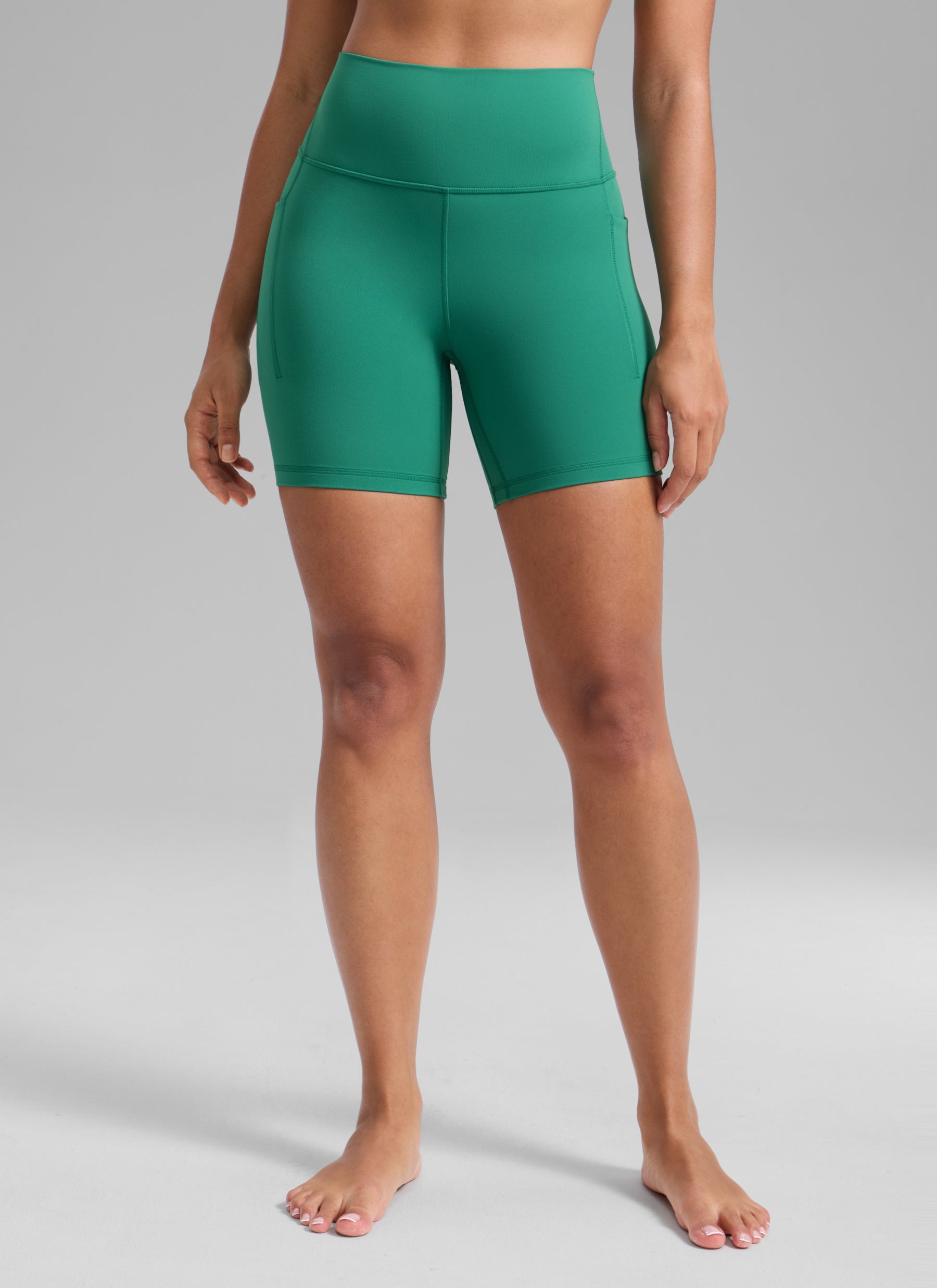 CRZ YOGA Mujer Butterlift Shorts Biker Tiro Alto Bolsillos 6