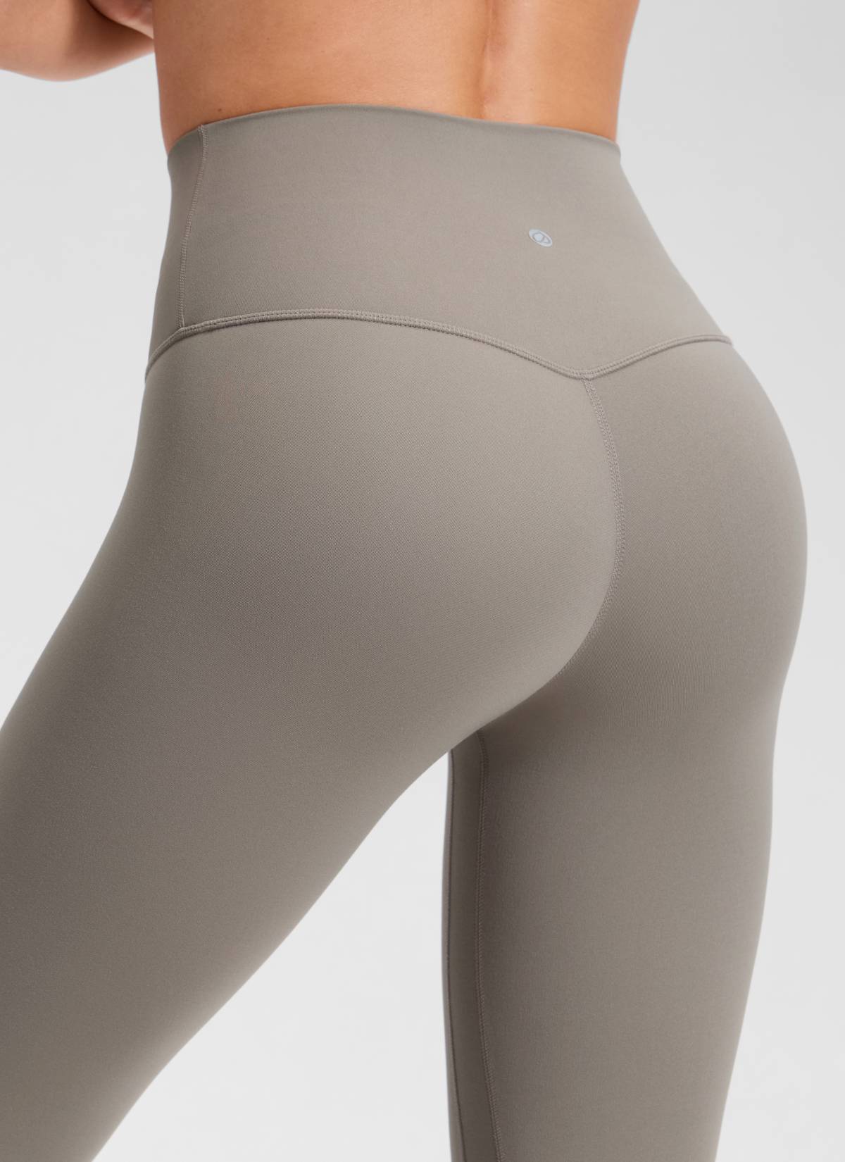 CRZ YOGA Leggings Mujer Yoga Butterluxe Talle Alto sin Costura Frontal Gris Ceniza Cálido