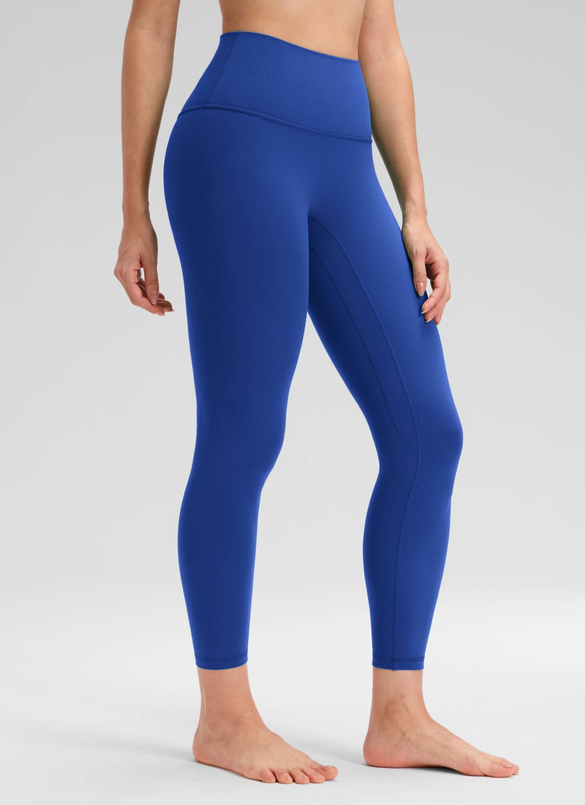 CRZ YOGA Leggings Mujer Yoga Butterluxe Talle Alto sin Costura Frontal Azul Ondulante
