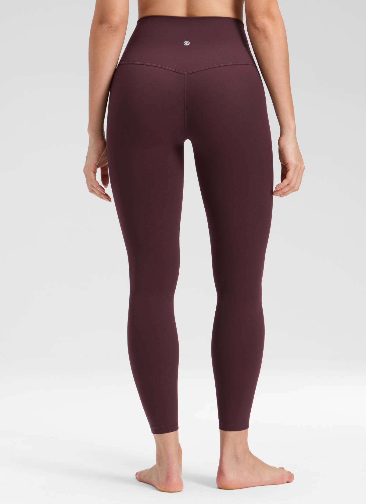 CRZ YOGA Leggings Mujer Yoga Butterluxe Talle Alto sin Costura Frontal Ciruela madura