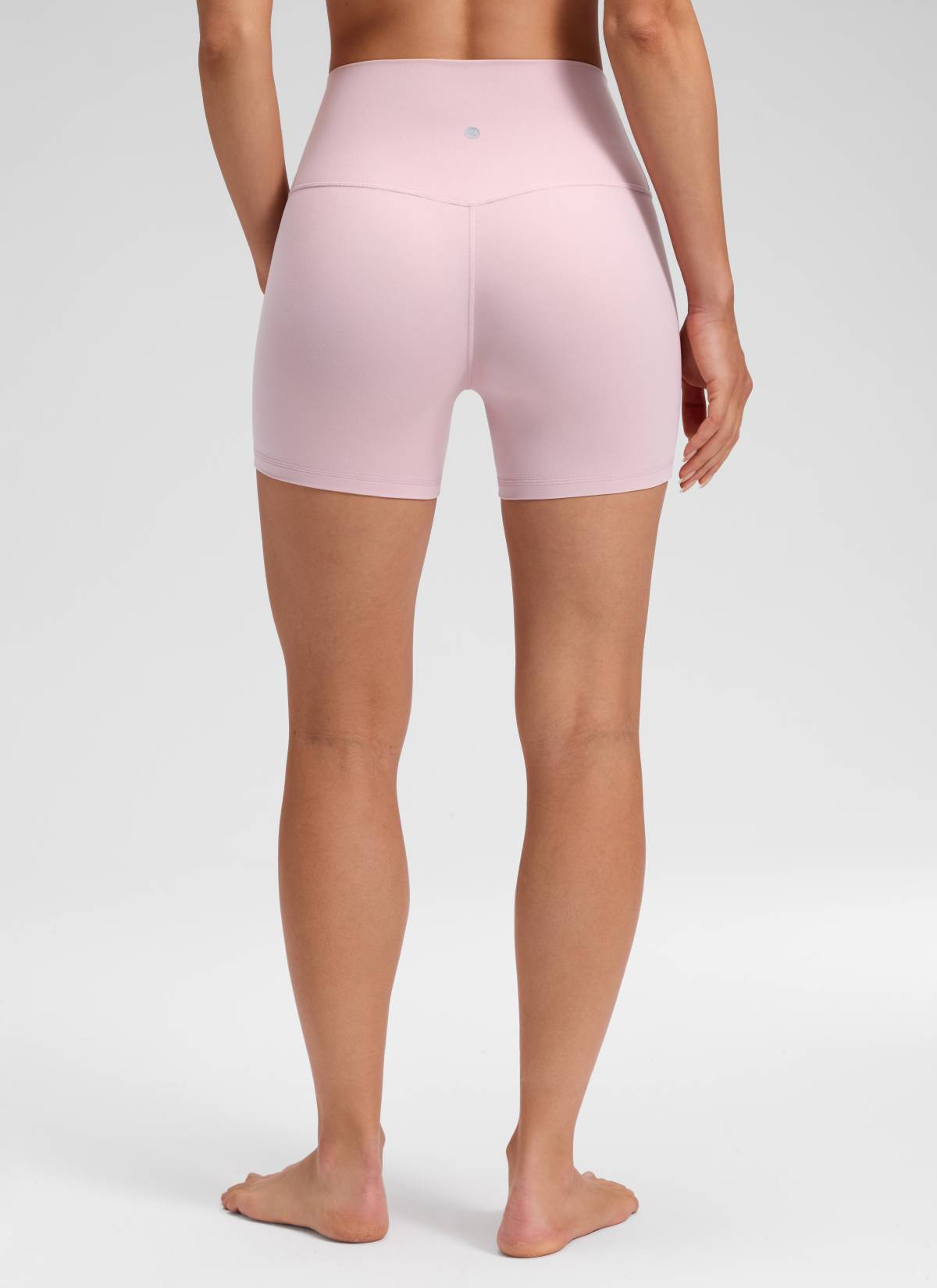 CRZ YOGA Mujer Butterluxe Shorts de Yoga Sin Costura Frontal de 4 pulg Haze Rosa