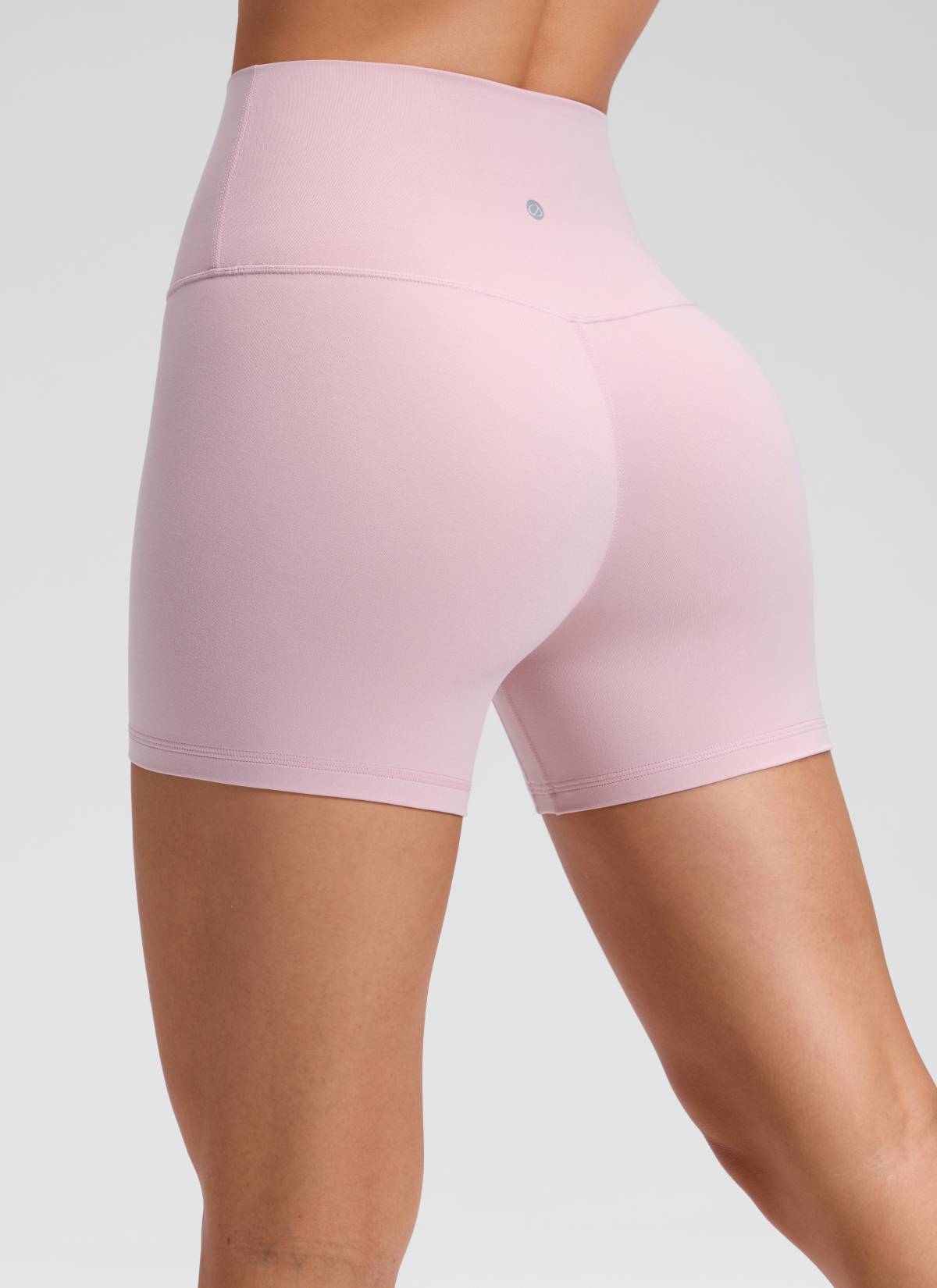 CRZ YOGA Mujer Butterluxe Shorts de Yoga Sin Costura Frontal de 4 pulg Haze Rosa