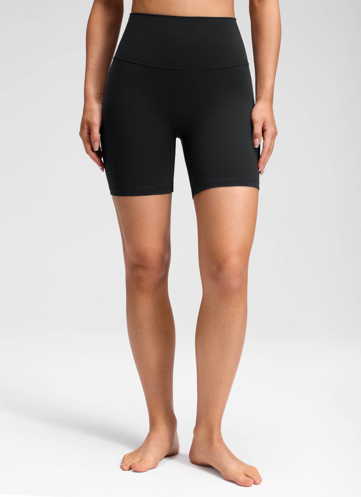 CRZ YOGA Corto Butterluxe sin costura frontal para mujer, 6