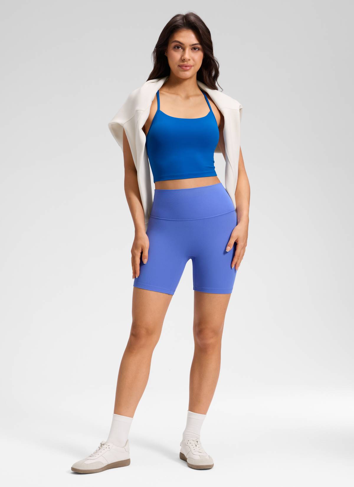 CRZ YOGA Corto Butterluxe sin costura frontal para mujer, 6