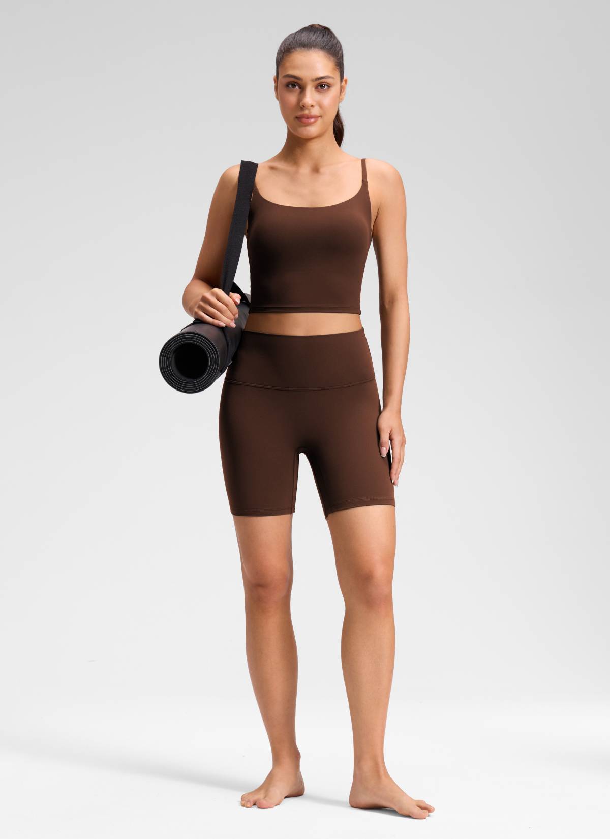 CRZ YOGA Corto Butterluxe sin costura frontal para mujer, 6