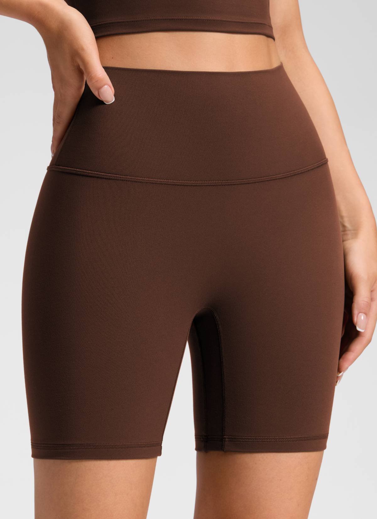 CRZ YOGA Corto Butterluxe sin costura frontal para mujer, 6