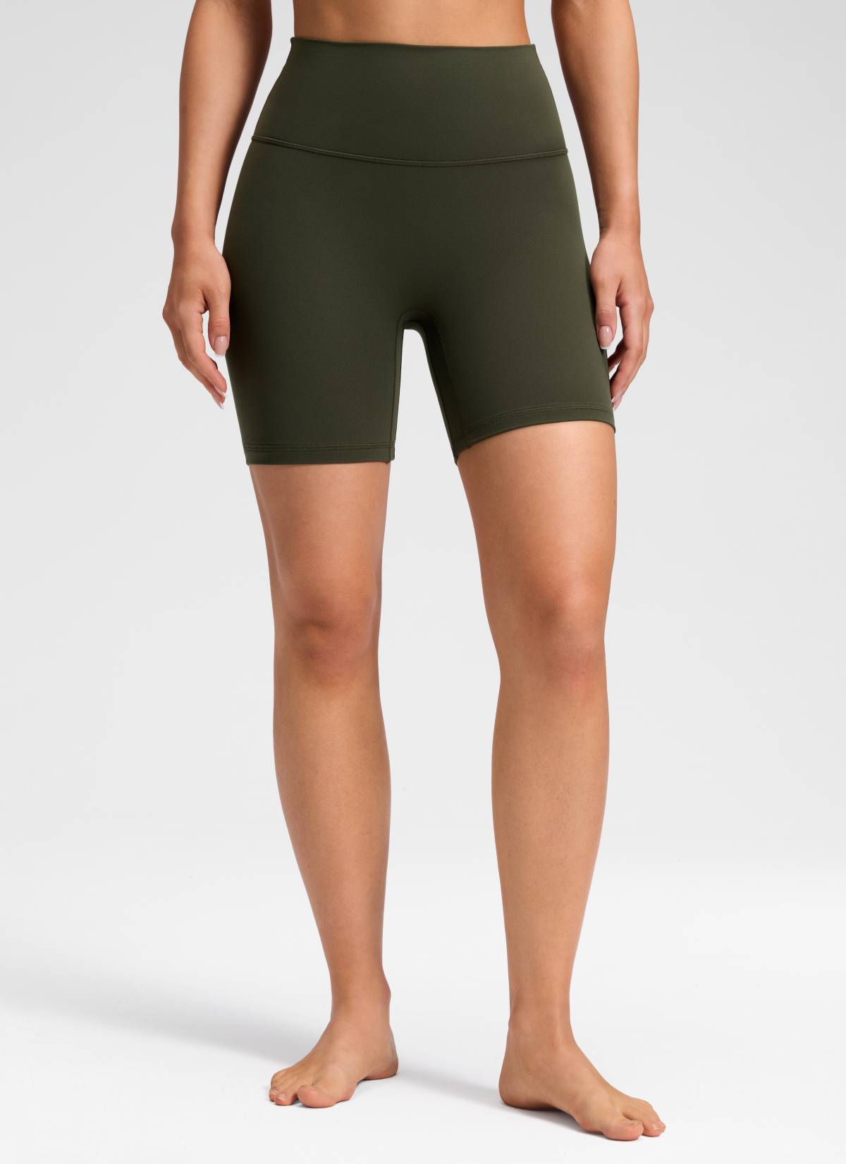CRZ YOGA Corto Butterluxe sin costura frontal para mujer, 6