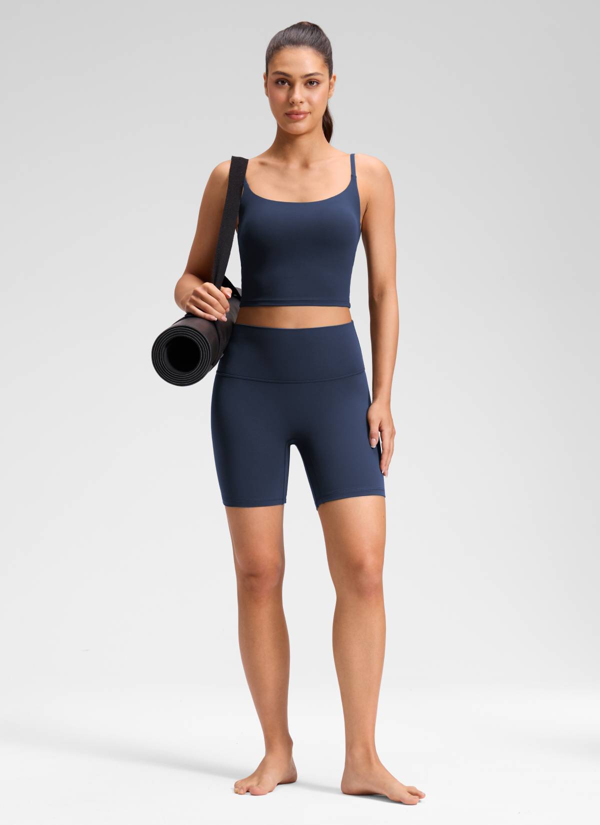 CRZ YOGA Corto Butterluxe sin costura frontal para mujer, 6