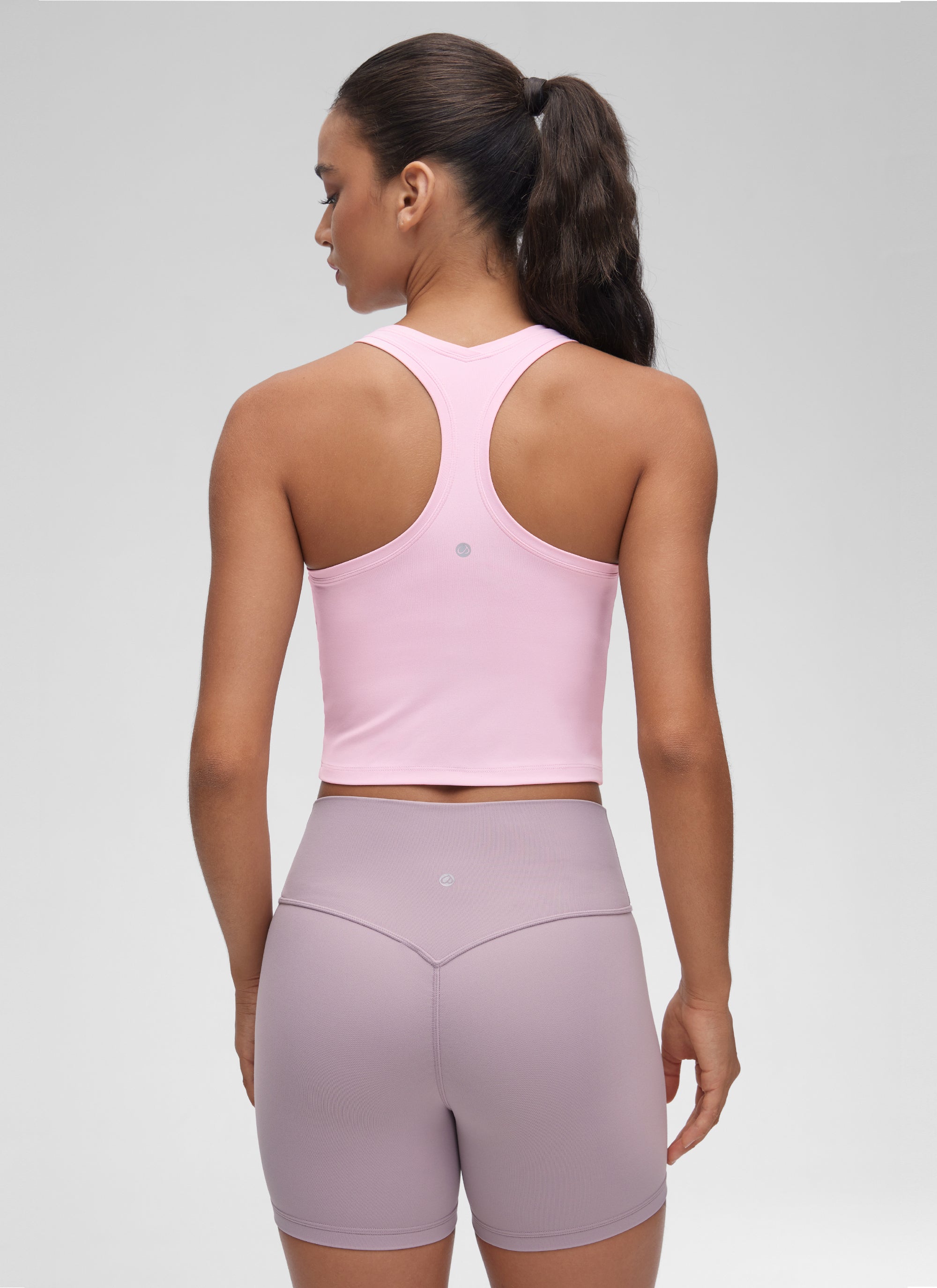 CRZ YOGA Mujer Tank Butterluxe Escote Redondeado y Espalda Racer Peonía Rosa