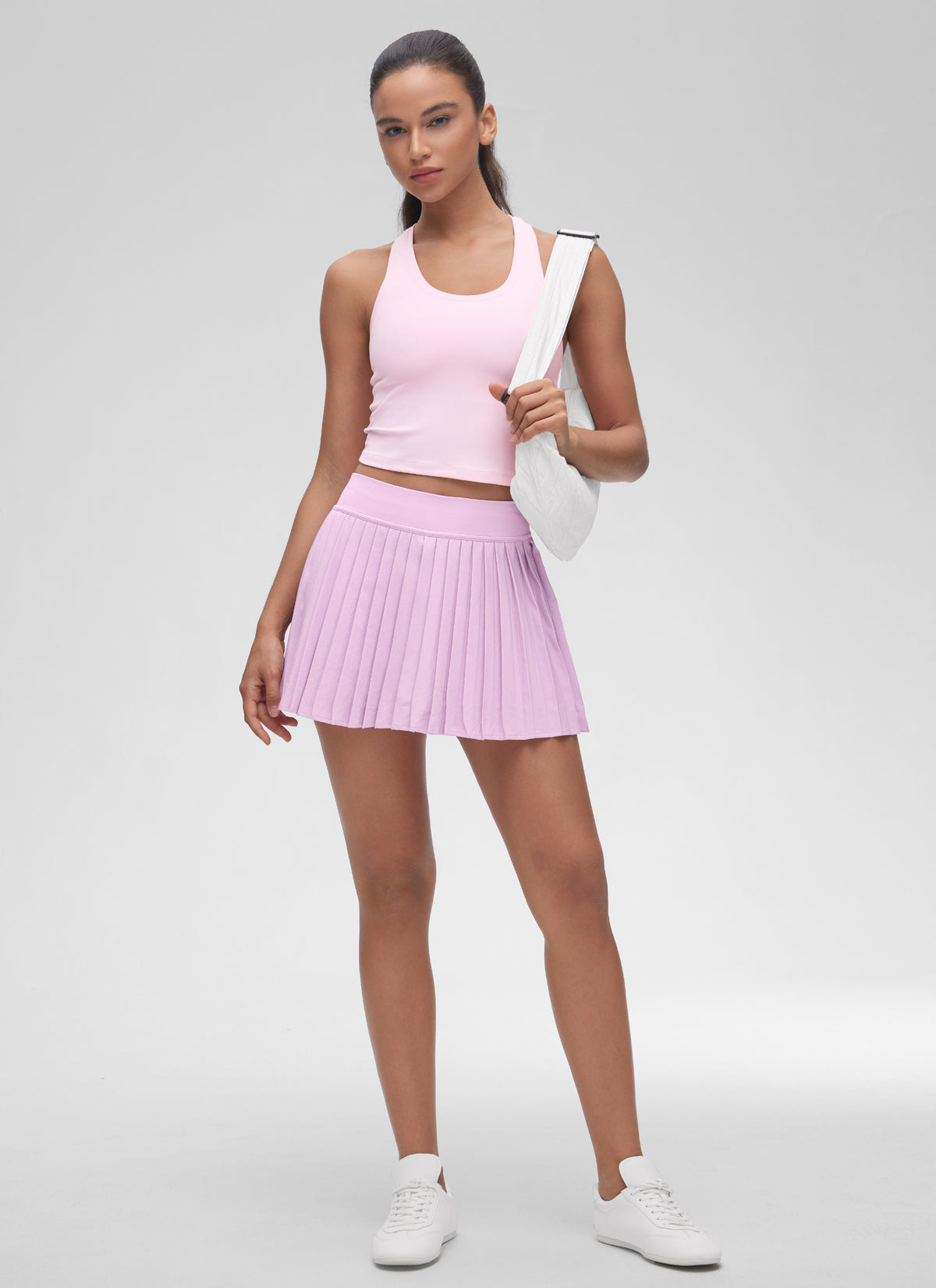 CRZ YOGA Mujer Tank Butterluxe Escote Redondeado y Espalda Racer Peonía Rosa
