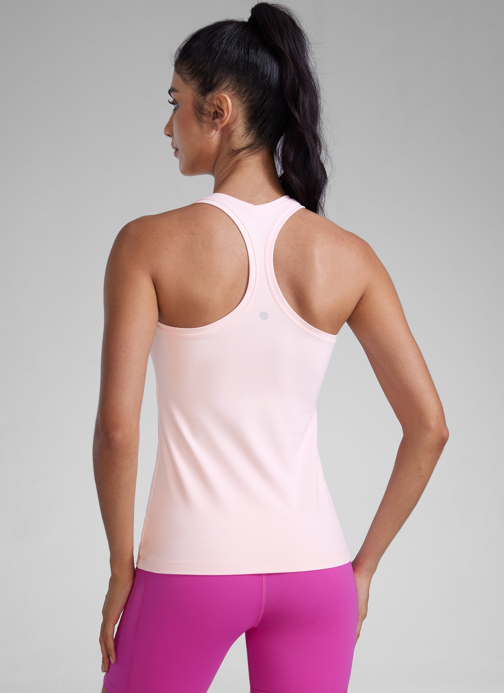 CRZ YOGA Camiseta sin mangas con espalda cruzada Butterluxe para mujer Rosa Fresa