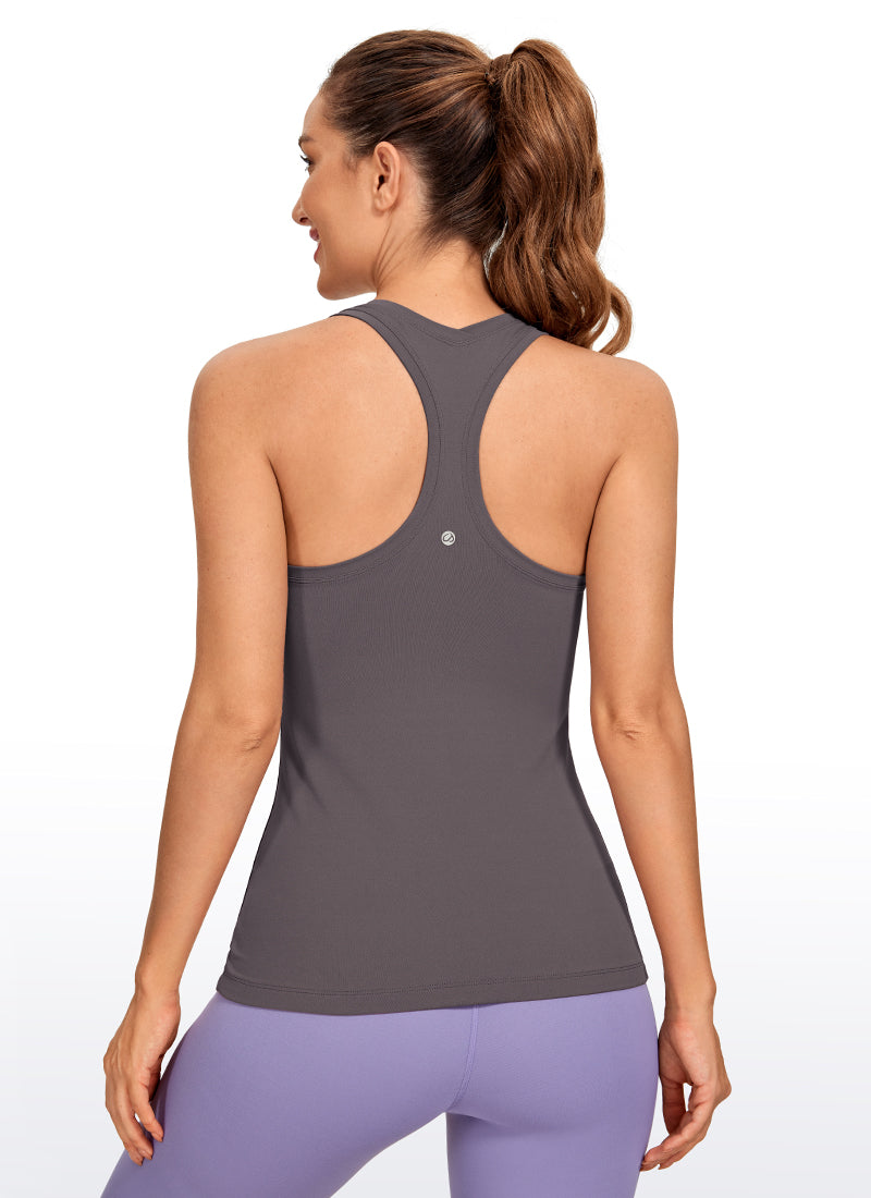 CRZ YOGA Camiseta sin mangas con espalda cruzada Butterluxe para mujer Tornado