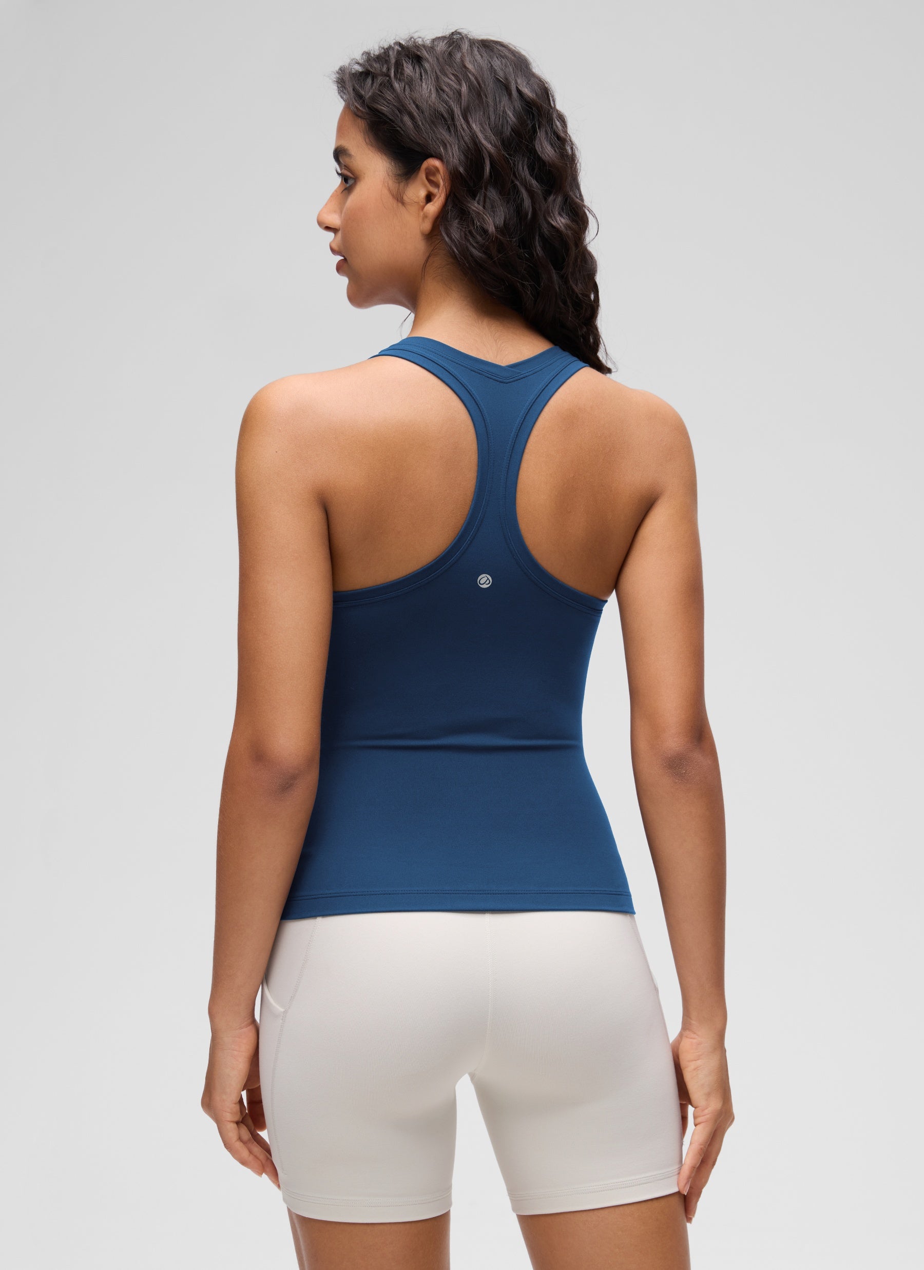 CRZ YOGA Butterluxe Camiseta sin Mangas con Espalda Cruzada para Mujer MARFIL FRANCÉS
