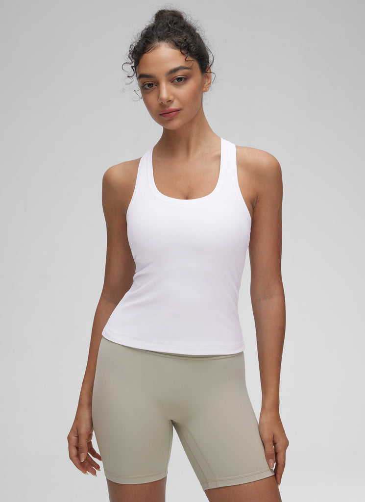 CRZ YOGA Butterluxe Camiseta sin Mangas con Espalda Cruzada para Mujer Negro