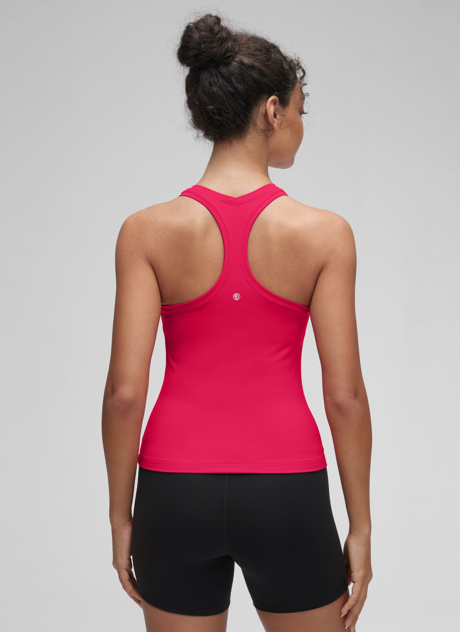 CRZ YOGA Butterluxe Camiseta sin Mangas con Espalda Cruzada para Mujer Viva Magenta