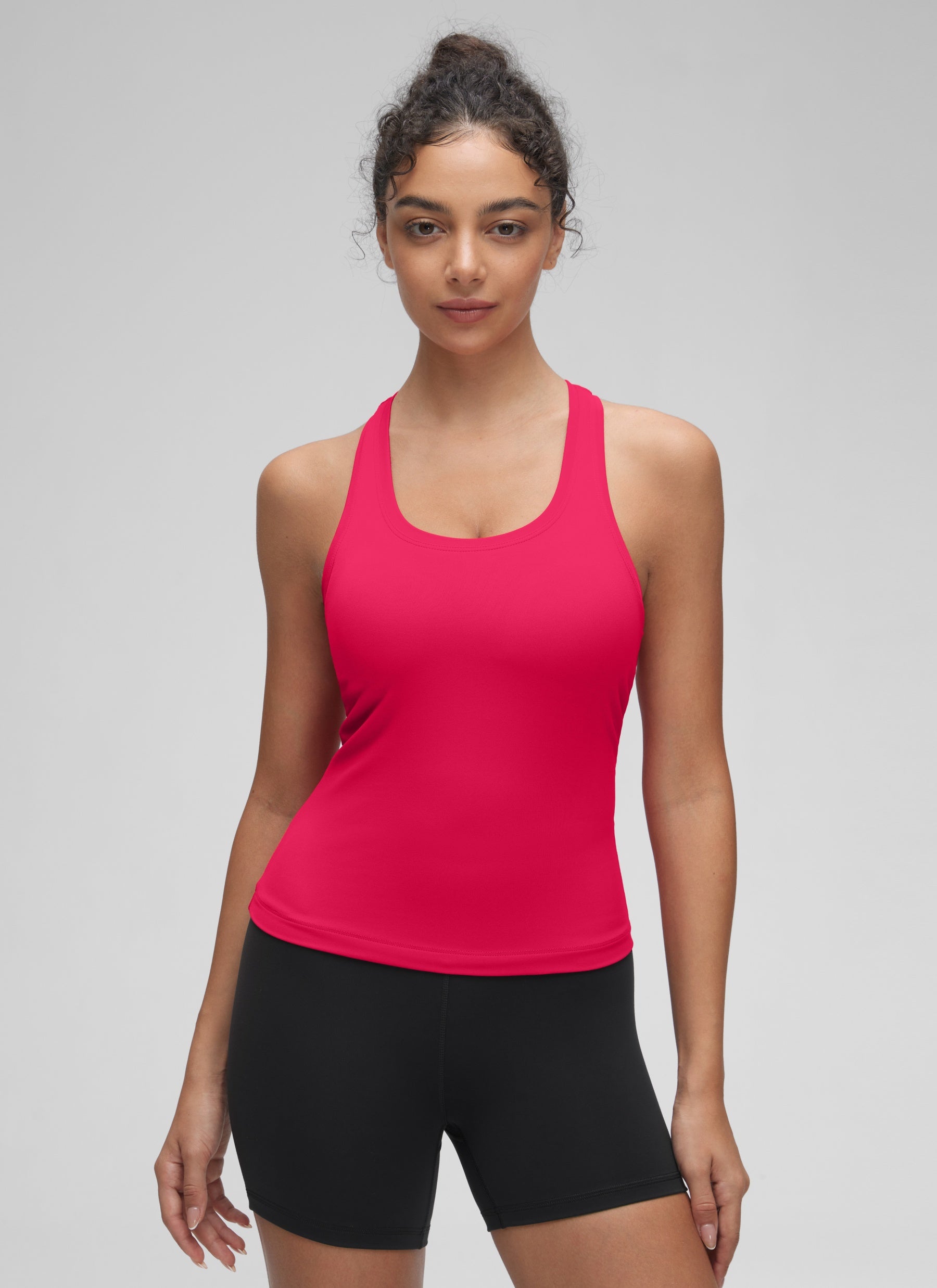 CRZ YOGA Butterluxe Camiseta sin Mangas con Espalda Cruzada para Mujer Viva Magenta
