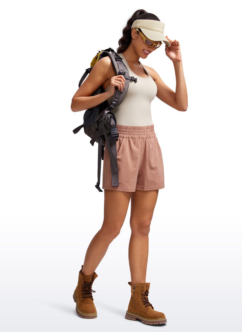 CRZ YOGA Butterluxe Camiseta sin Mangas con Espalda Cruzada para Mujer Bronceado Mojave