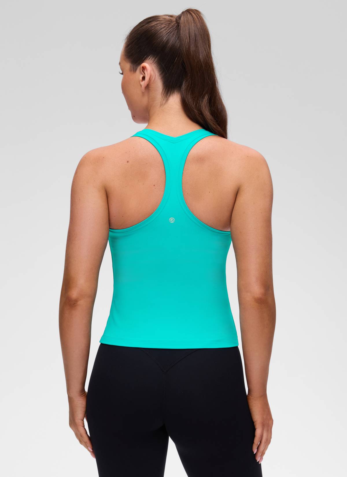 CRZ YOGA Butterluxe Camiseta sin Mangas con Espalda Cruzada para Mujer Trópicos Teal