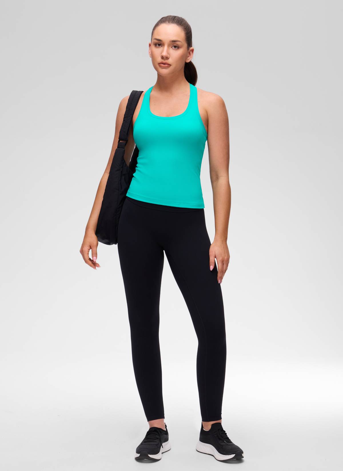 CRZ YOGA Butterluxe Camiseta sin Mangas con Espalda Cruzada para Mujer Trópicos Teal