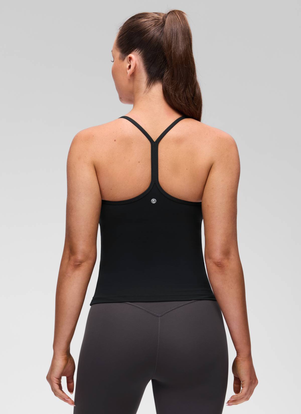 CRZ YOGA Sujetador incorporado con espalda en Y Butterluxe para mujer Negro