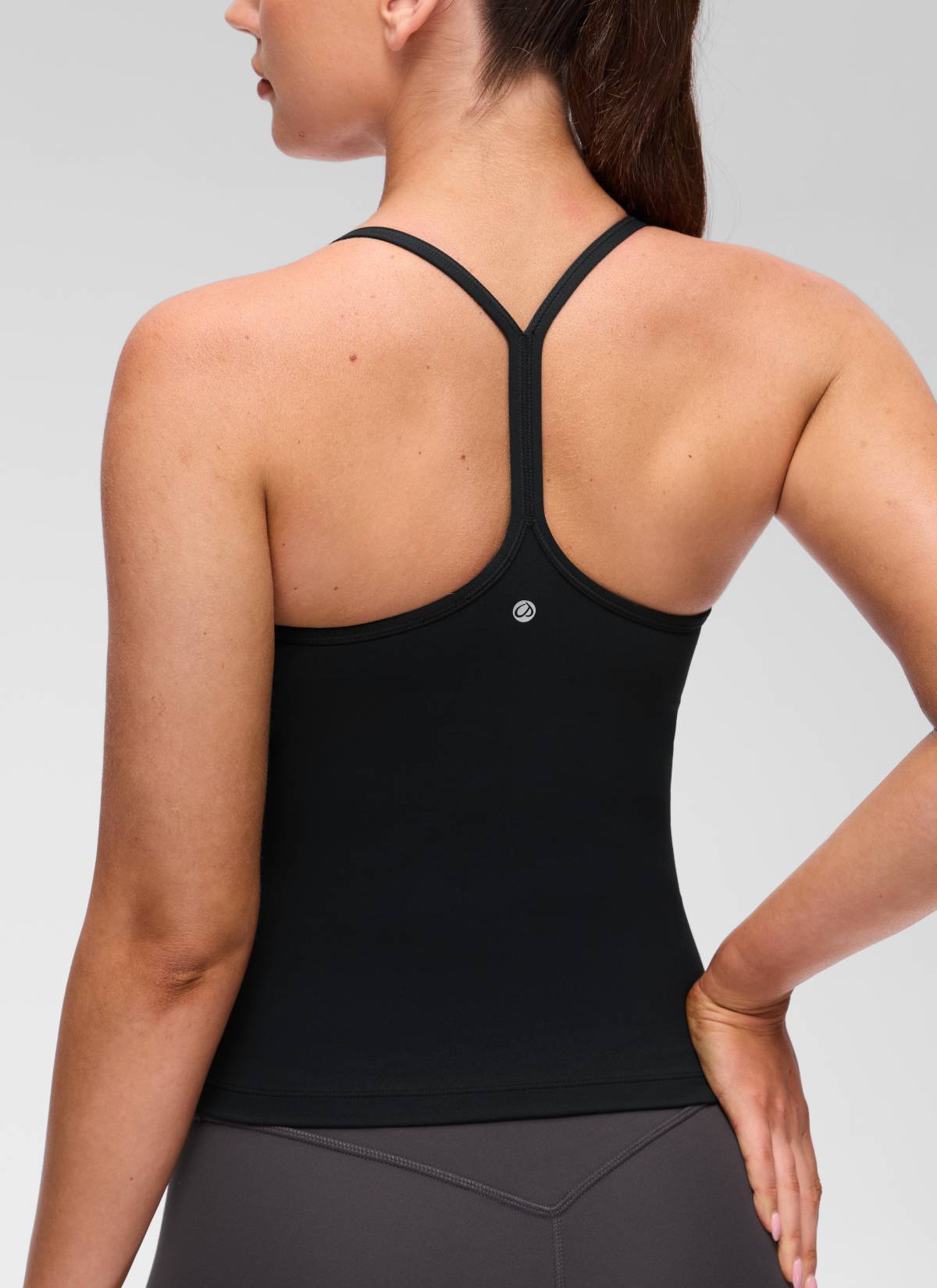 CRZ YOGA Sujetador incorporado con espalda en Y Butterluxe para mujer Negro