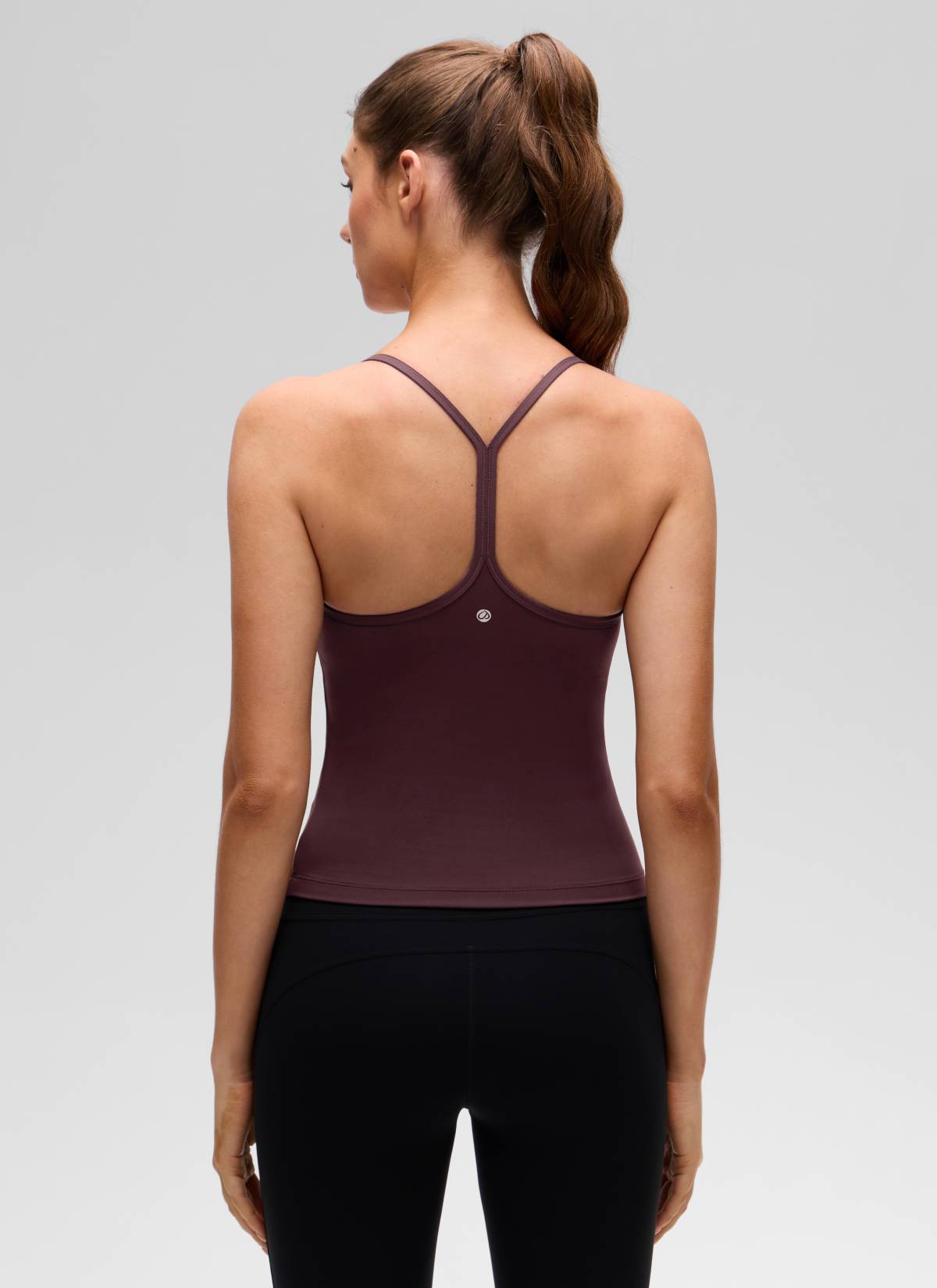 CRZ YOGA Sujetador incorporado con espalda en Y Butterluxe para mujer Ciruela madura